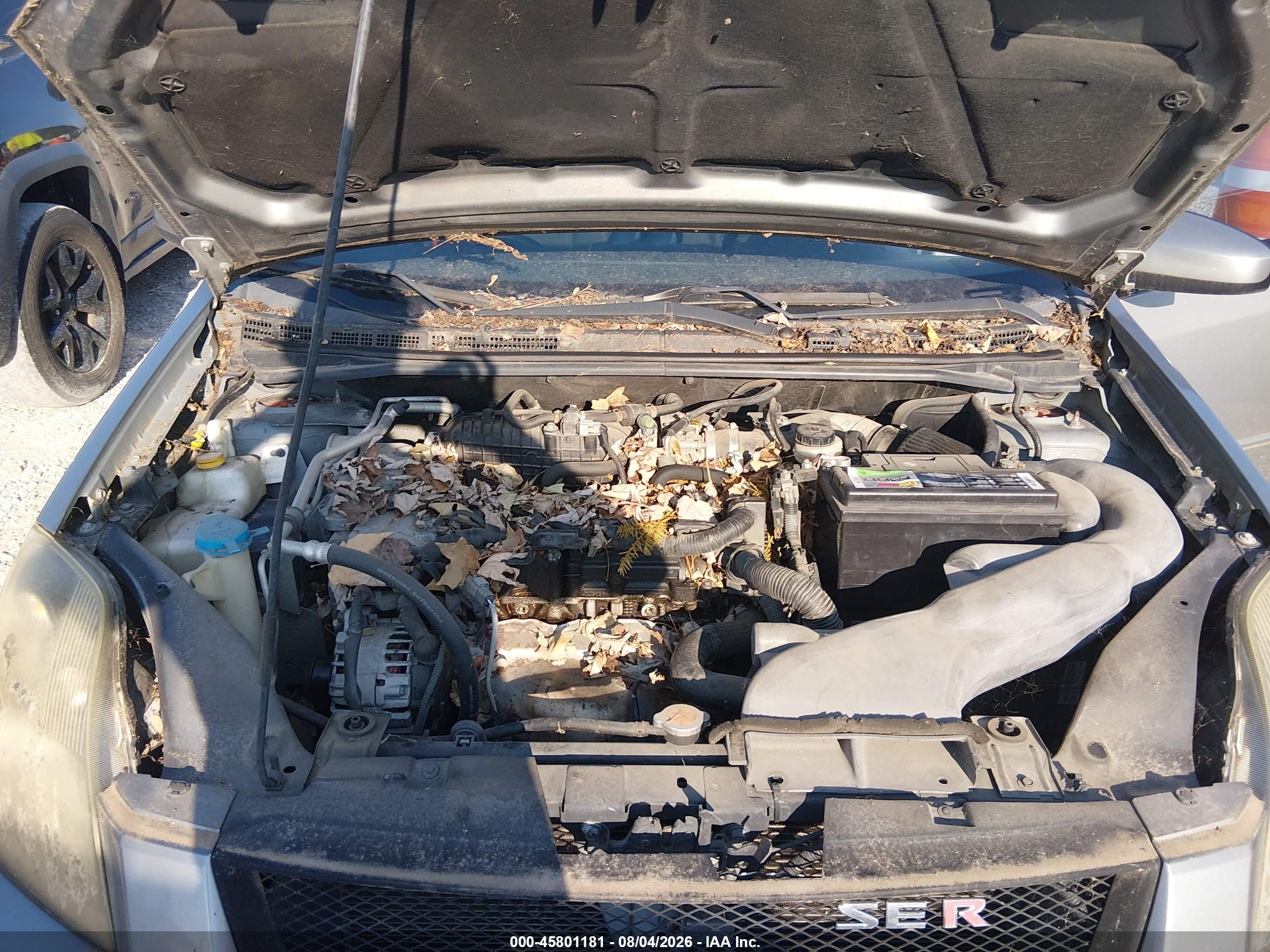 2008 Nissan Sentra Se-r Spec V Silver vin: 3N1CB61E98L642089
