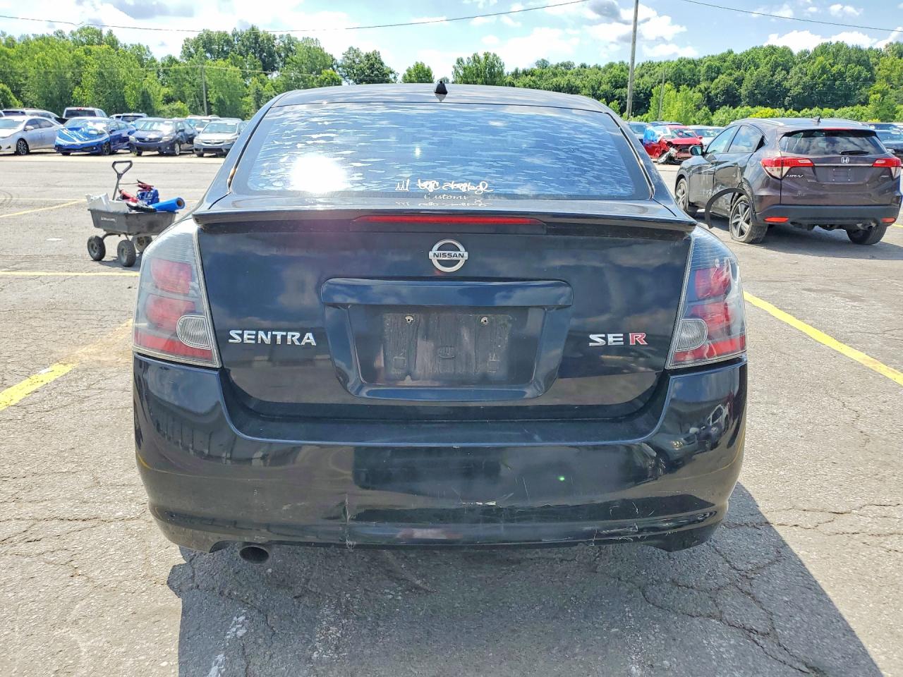 2007 Nissan Sentra Se-r Spec V Черный vin: 3N1CB61EX7L701682