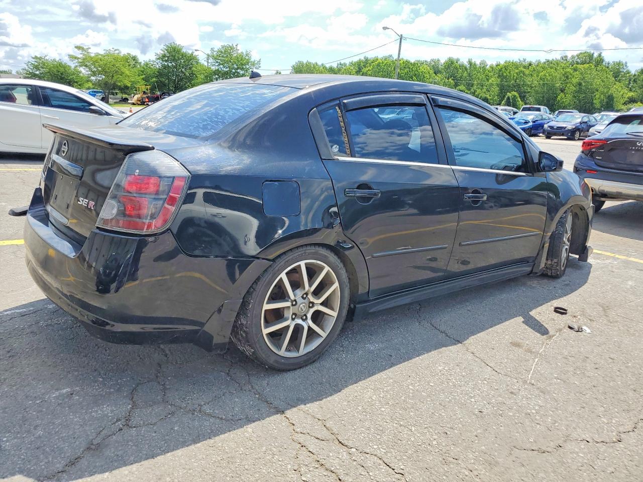 2007 Nissan Sentra Se-r Spec V Черный vin: 3N1CB61EX7L701682