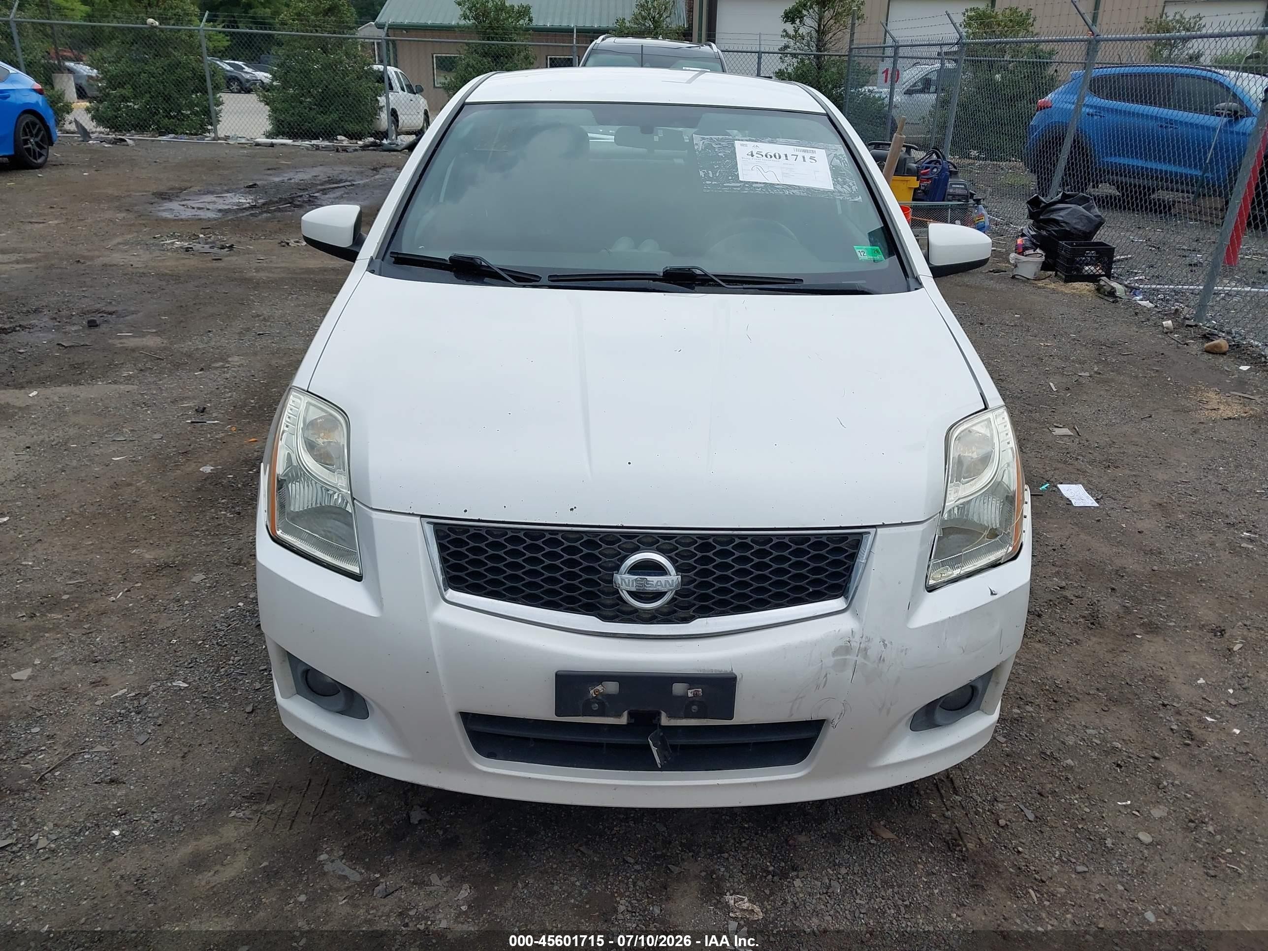 2010 Nissan Sentra Se-r Spec V White vin: 3N1CB6AP8AL678766