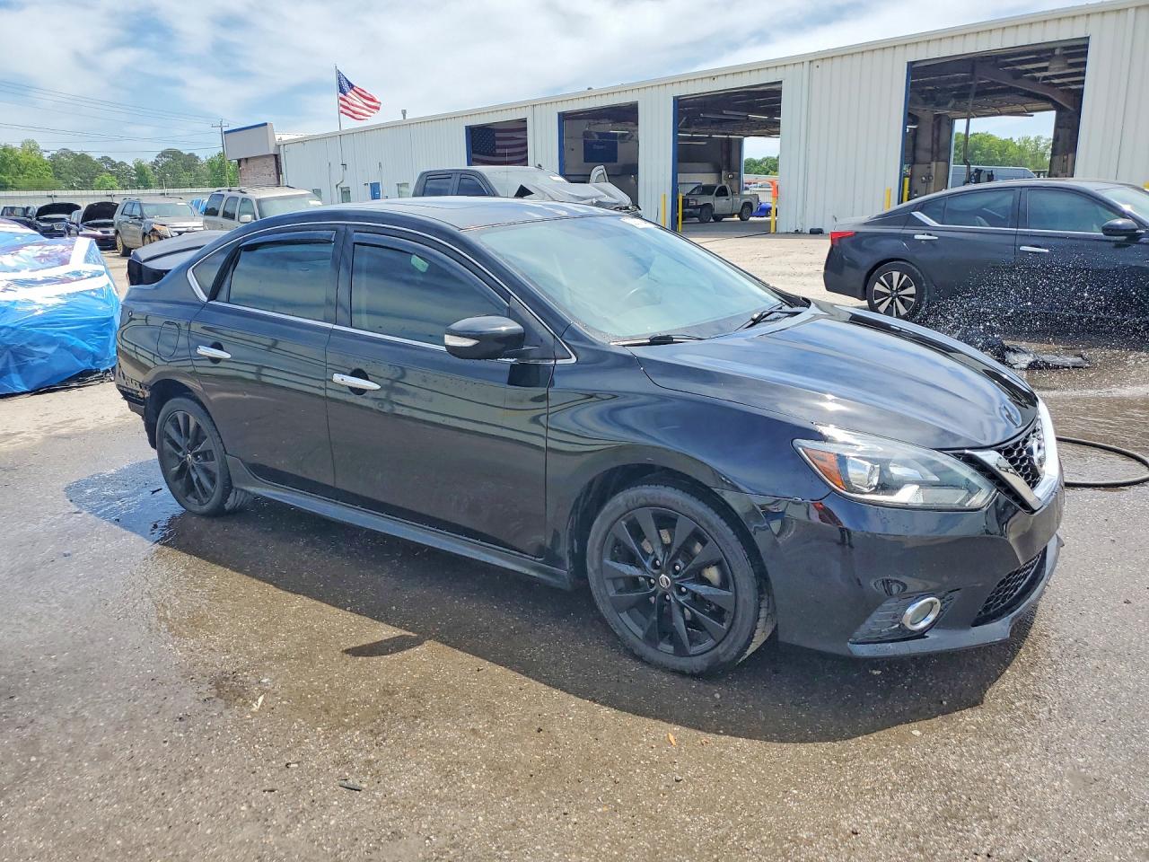 2017 Nissan Sentra Sr Turbo Черный vin: 3N1CB7AP1HY283122