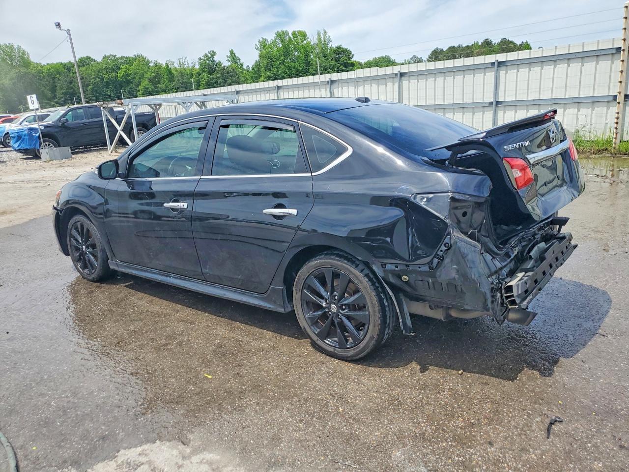 2017 Nissan Sentra Sr Turbo Черный vin: 3N1CB7AP1HY283122