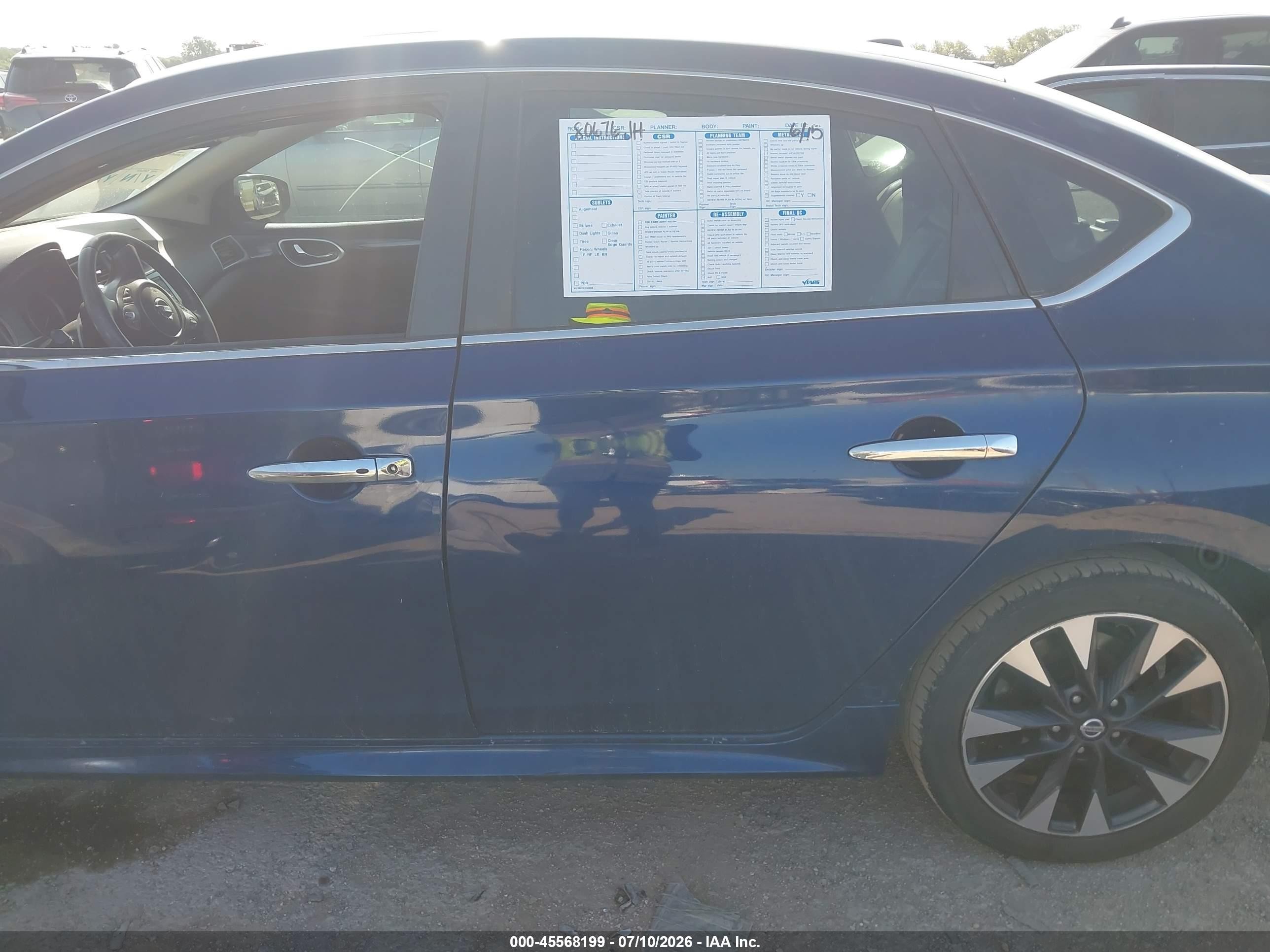 2017 Nissan Sentra Sr Turbo Blue vin: 3N1CB7AP2HY237332