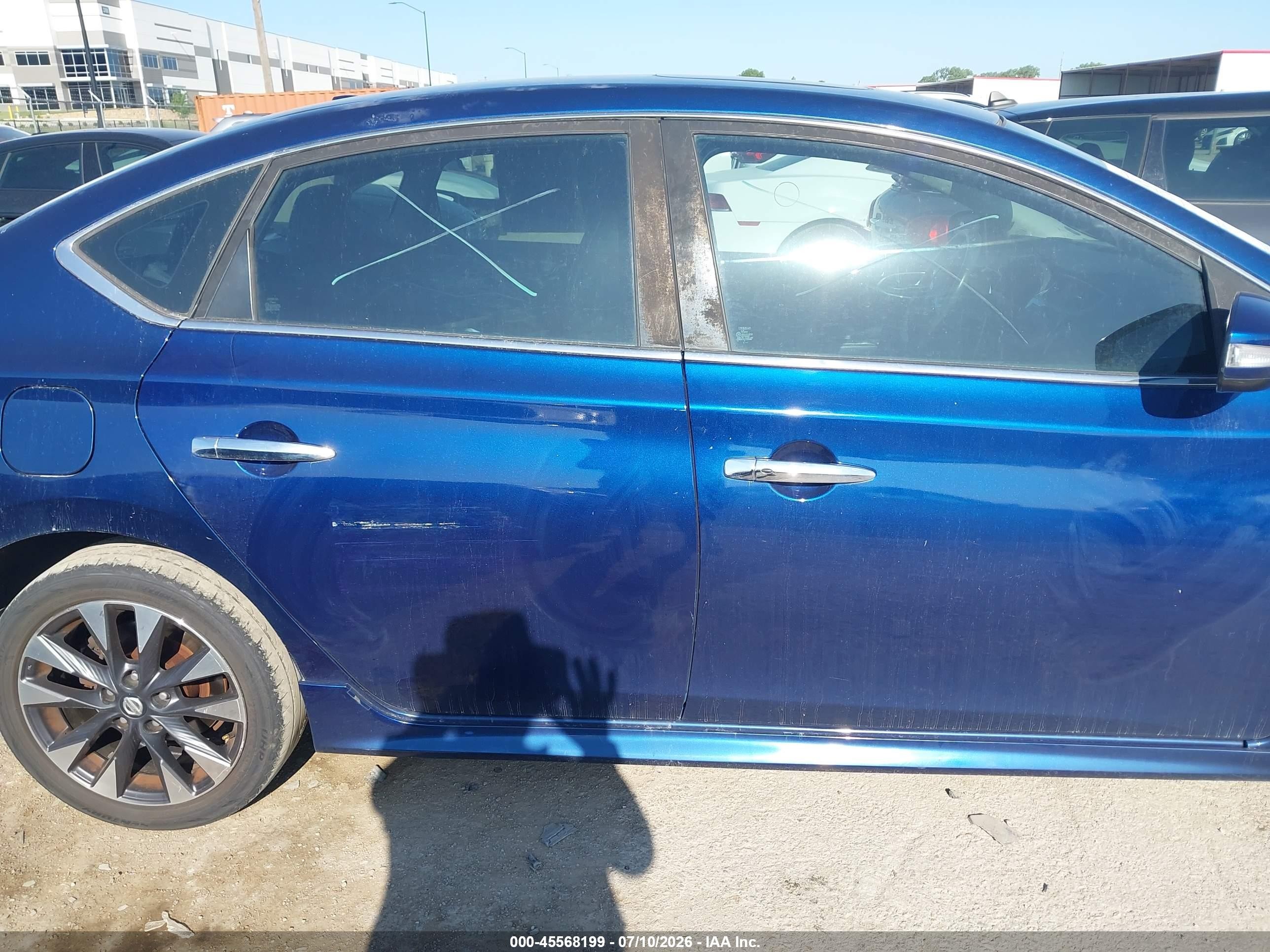2017 Nissan Sentra Sr Turbo Blue vin: 3N1CB7AP2HY237332
