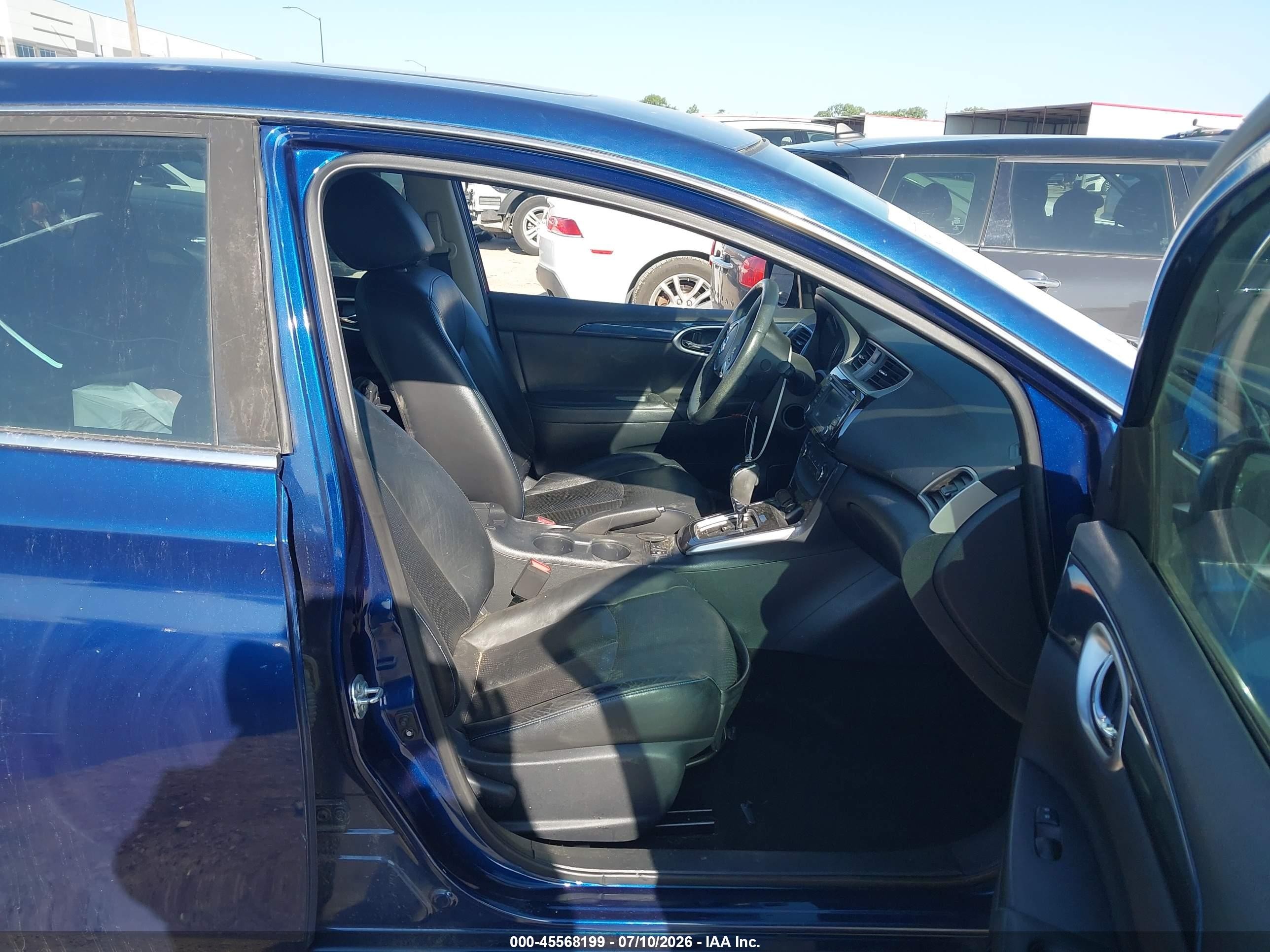 2017 Nissan Sentra Sr Turbo Blue vin: 3N1CB7AP2HY237332