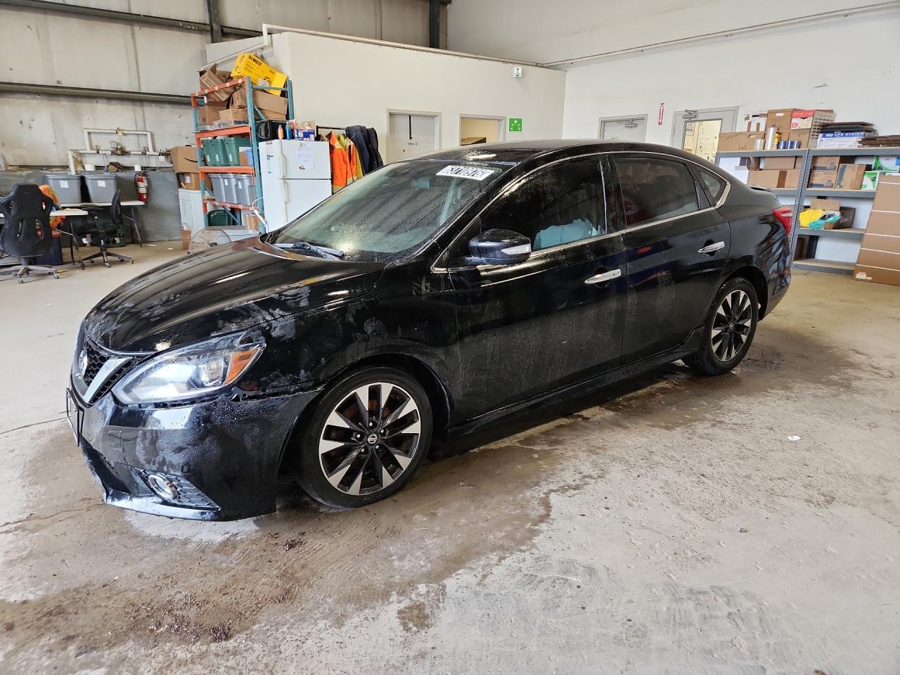 2017 Nissan Sentra Sr Turbo Black vin: 3N1CB7AP4HY238482 Damage: Left Front Fender, Dent(S) W/ Paint Dmg, 2 To 3 Inches