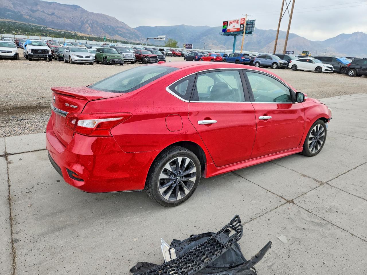 2018 Nissan Sentra Sr Turbo Red vin: 3N1CB7AP6JY214285