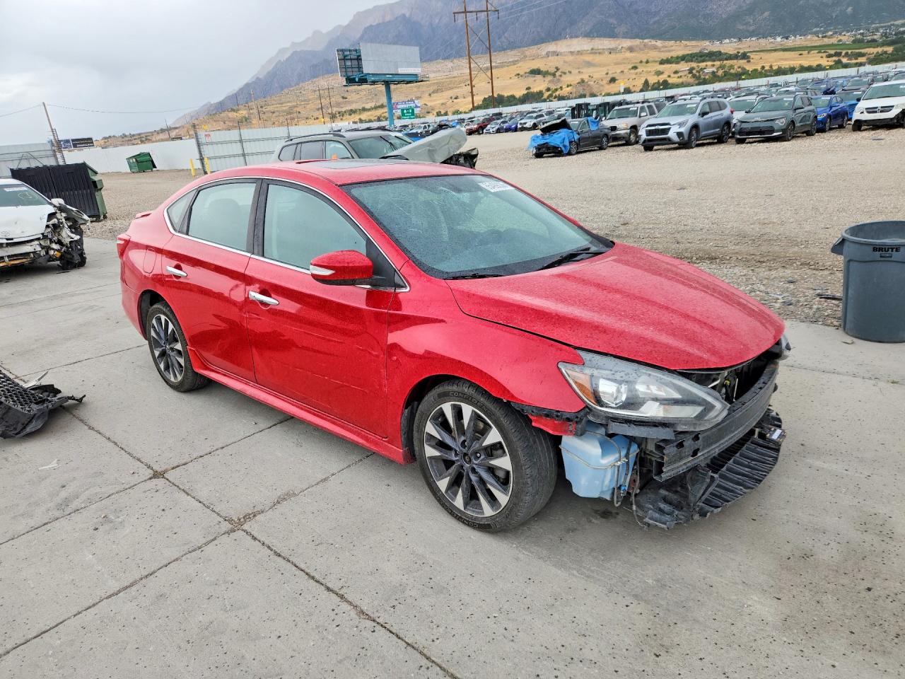 2018 Nissan Sentra Sr Turbo Red vin: 3N1CB7AP6JY214285