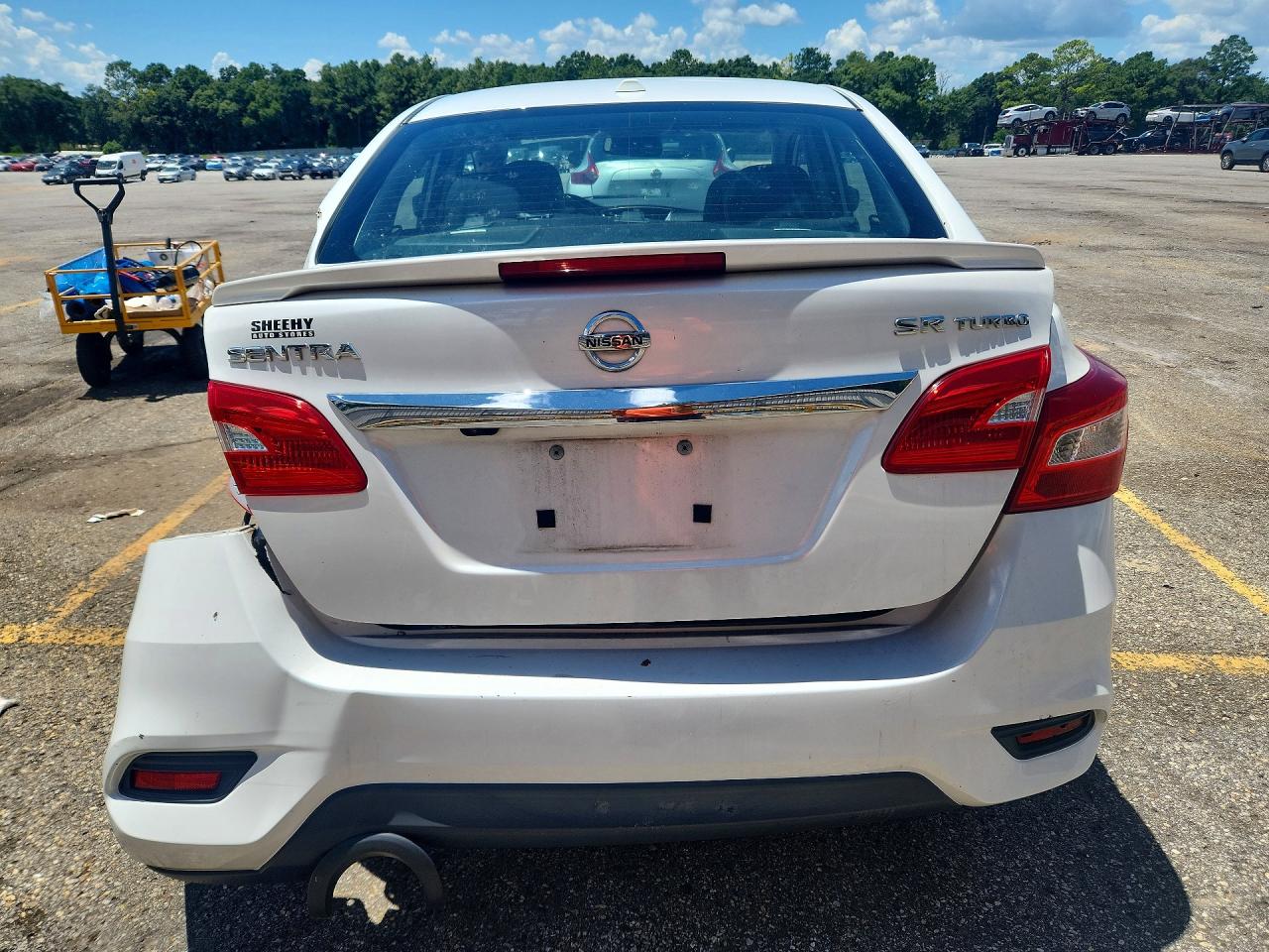 2017 Nissan Sentra Sr Turbo Белый vin: 3N1CB7AP7HY327575