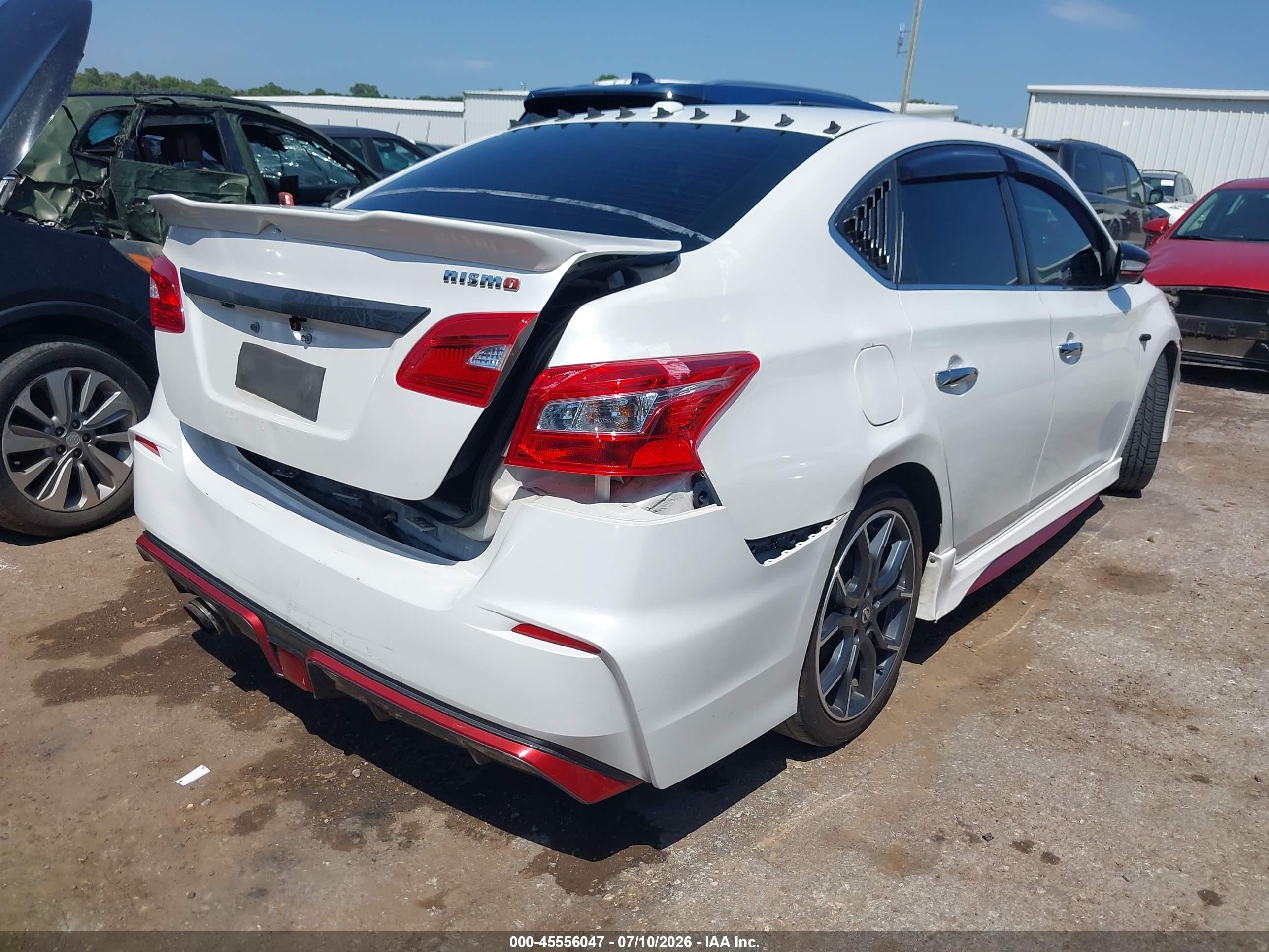 2017 Nissan Sentra Nismo White vin: 3N1CB7AP9HY304962