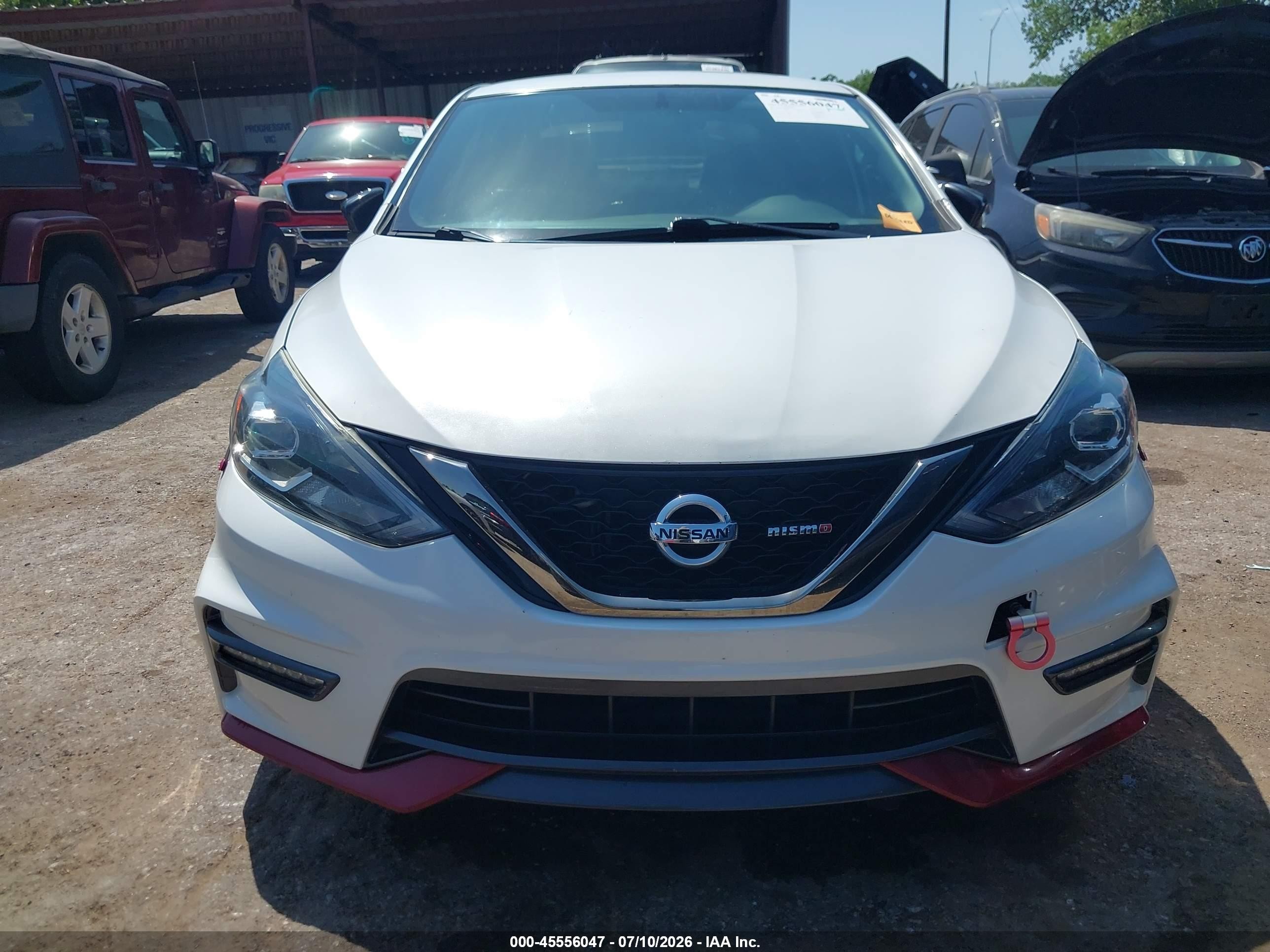 2017 Nissan Sentra Nismo White vin: 3N1CB7AP9HY304962