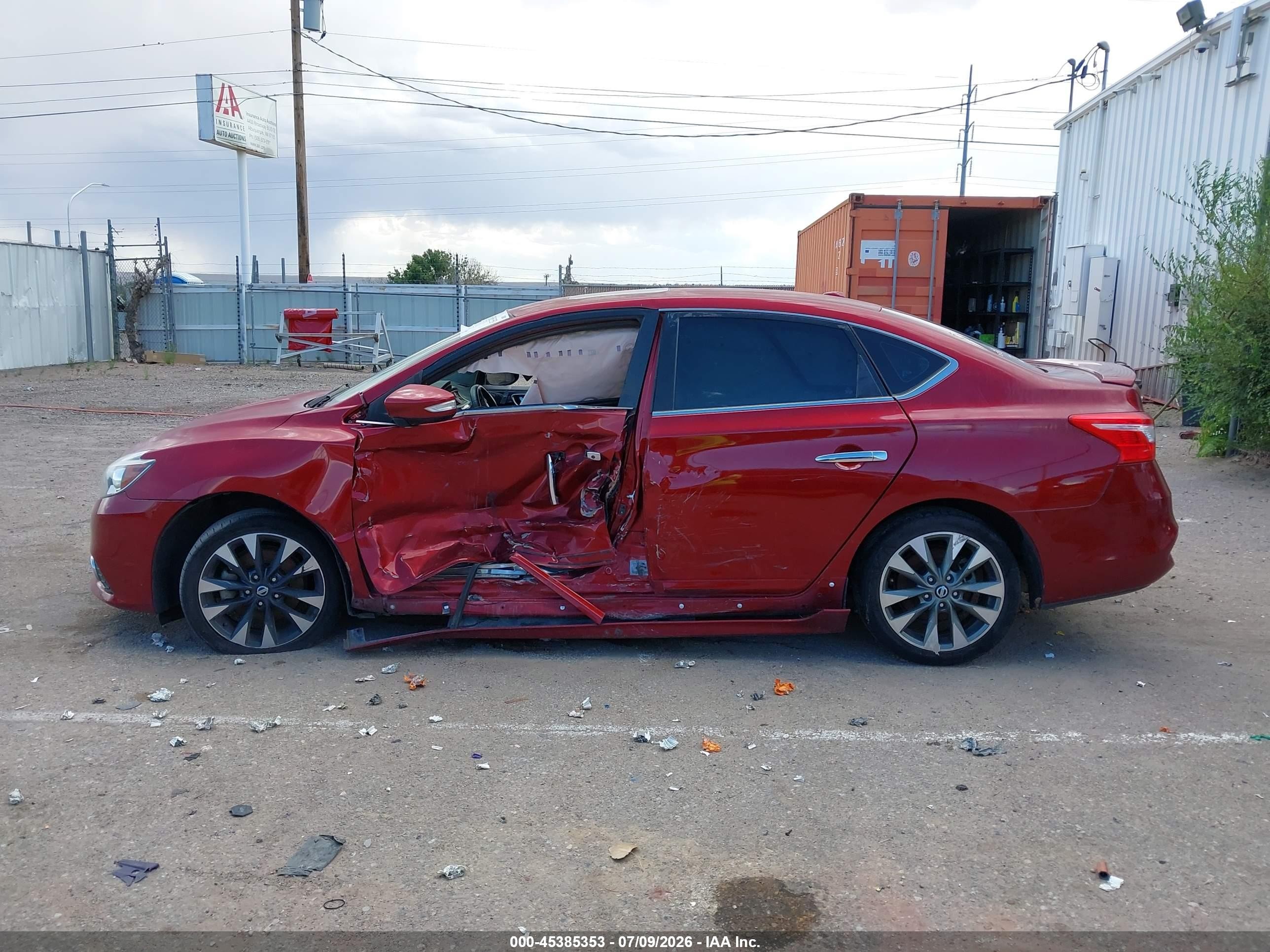 2018 Nissan Sentra   Burgundy vin: 3N1CB7AP9JY202437