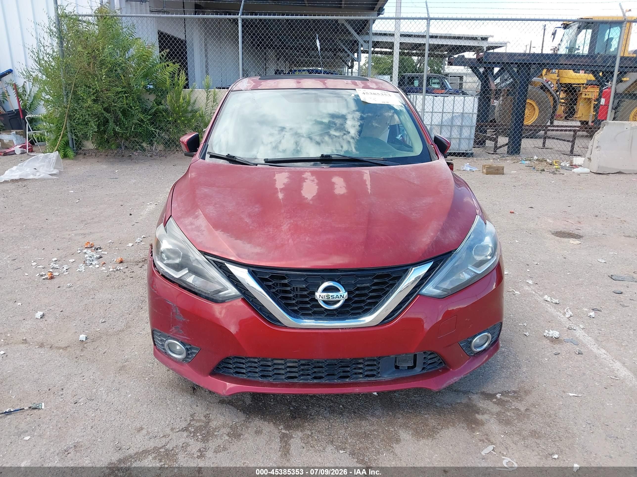 2018 Nissan Sentra   Burgundy vin: 3N1CB7AP9JY202437