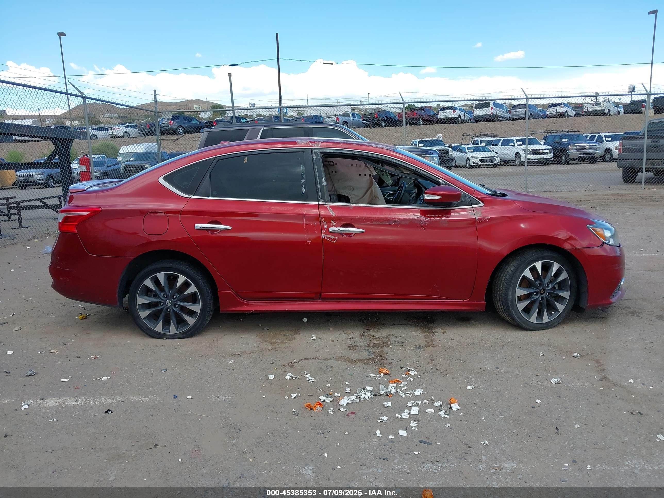 2018 Nissan Sentra   Burgundy vin: 3N1CB7AP9JY202437