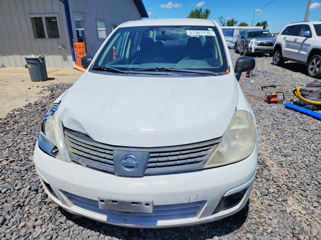 2009 Nissan Versa 1.6 Base White vin: 3N1CC11E09L484274