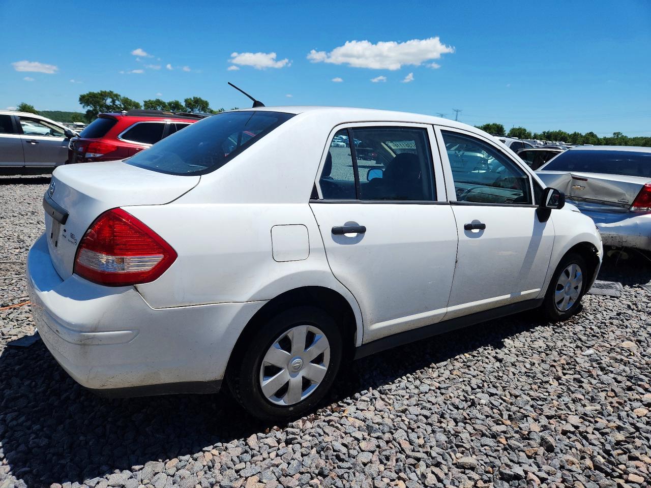 2009 Nissan Versa 1.6 Base White vin: 3N1CC11E09L484274