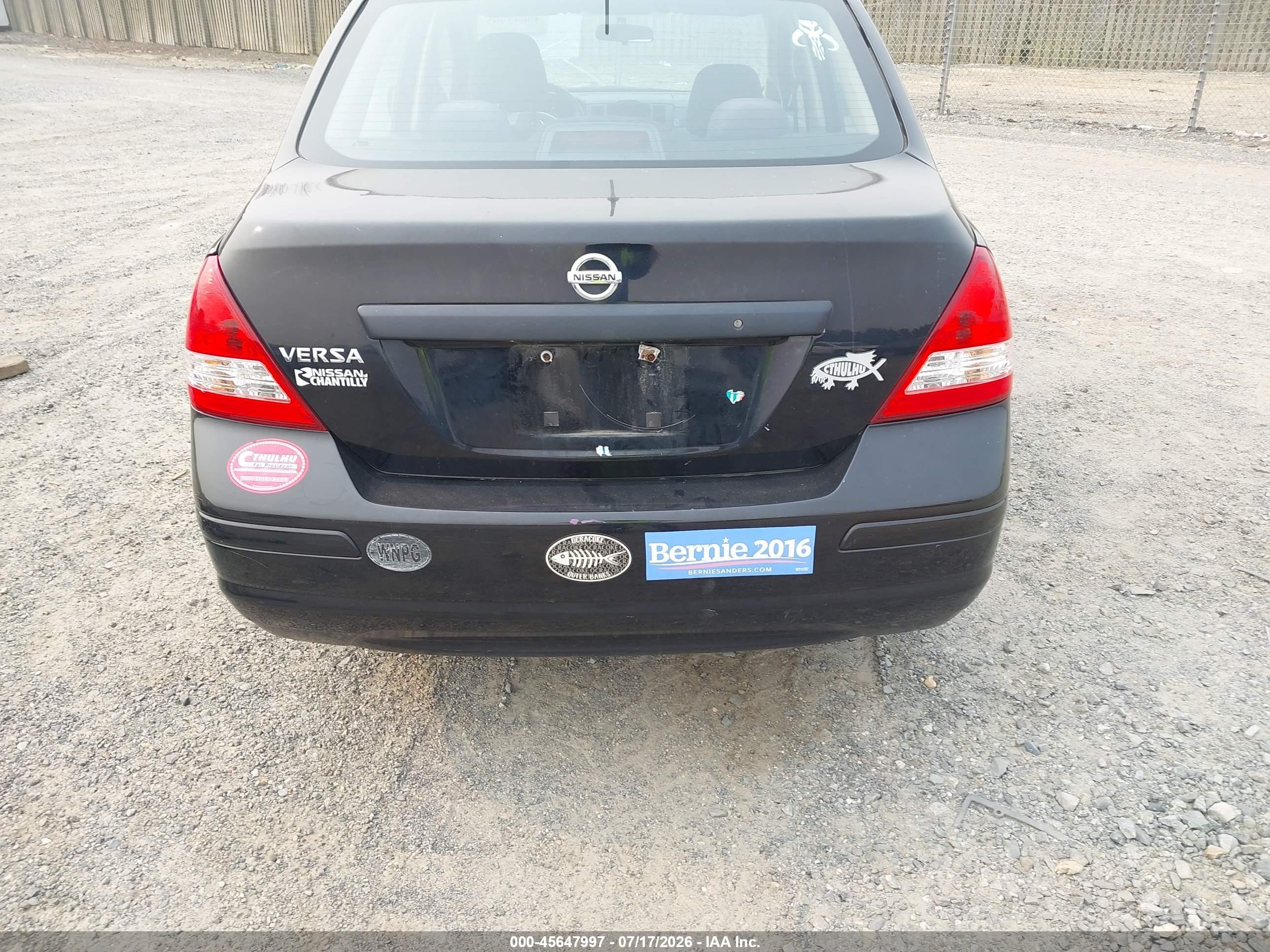 2009 Nissan Versa 1.6 Black vin: 3N1CC11E19L494098