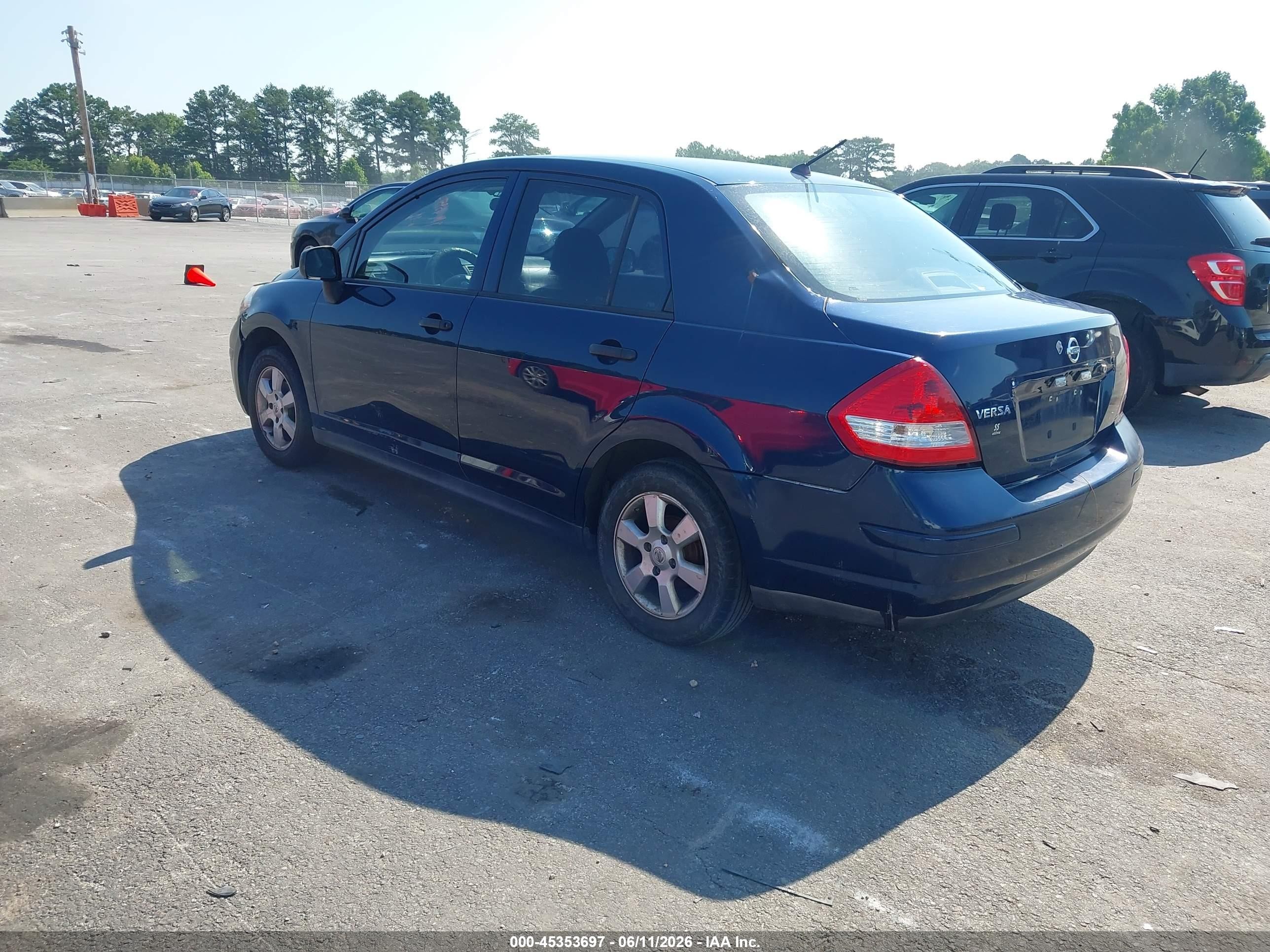 2009 Nissan Versa 1.6 Base Blue vin: 3N1CC11E59L469804
