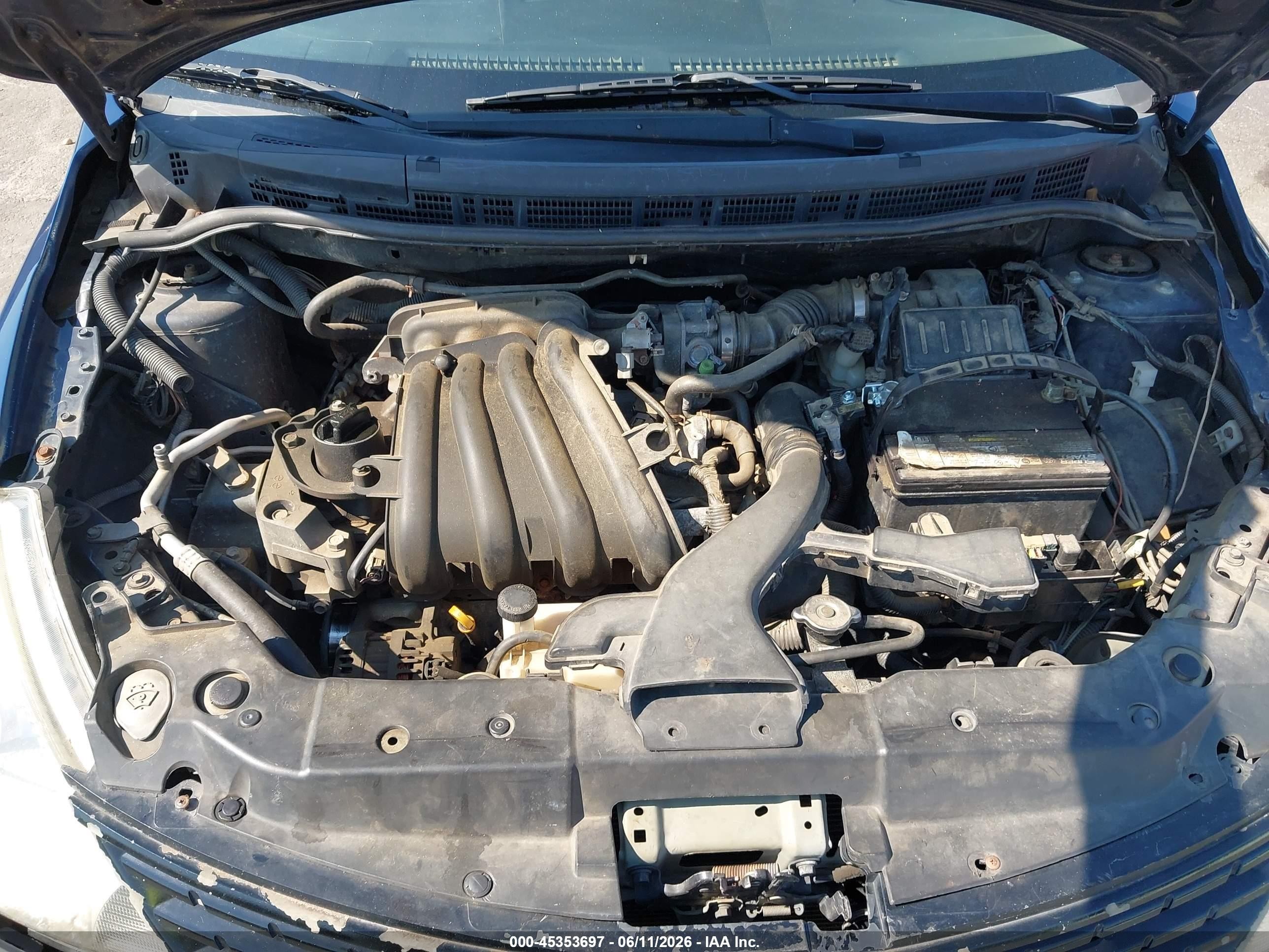 2009 Nissan Versa 1.6 Base Blue vin: 3N1CC11E59L469804