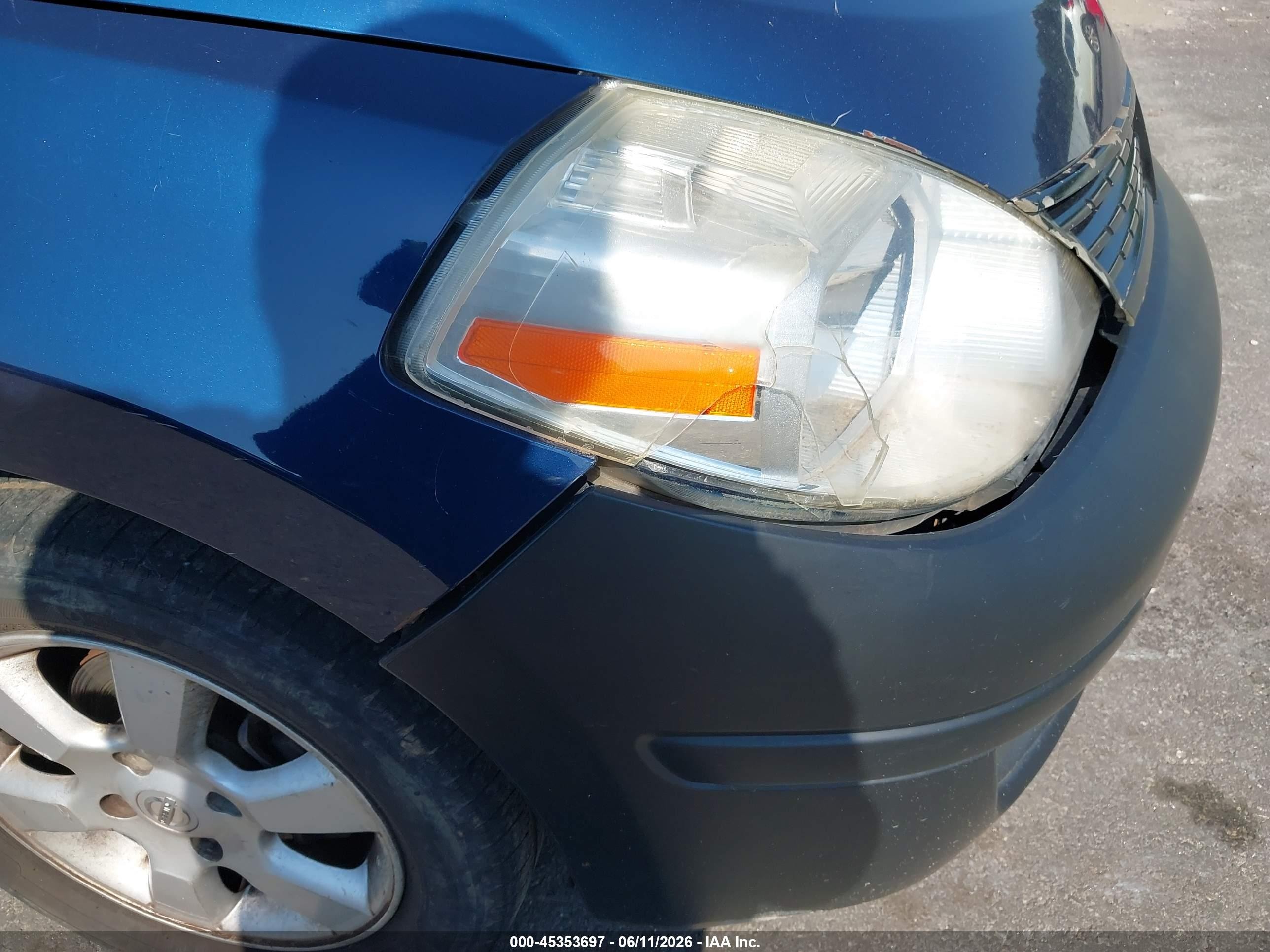 2009 Nissan Versa 1.6 Base Blue vin: 3N1CC11E59L469804