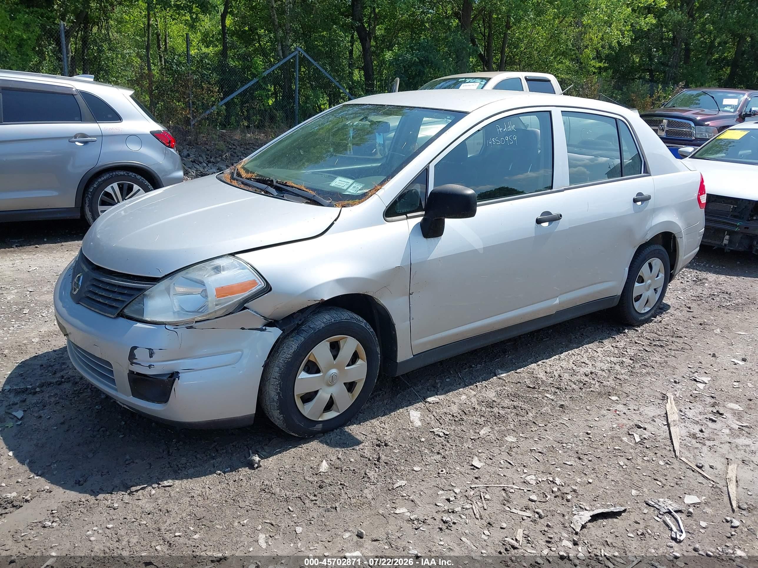 2009 Nissan Versa 1.6 Серый vin: 3N1CC11E69L498843