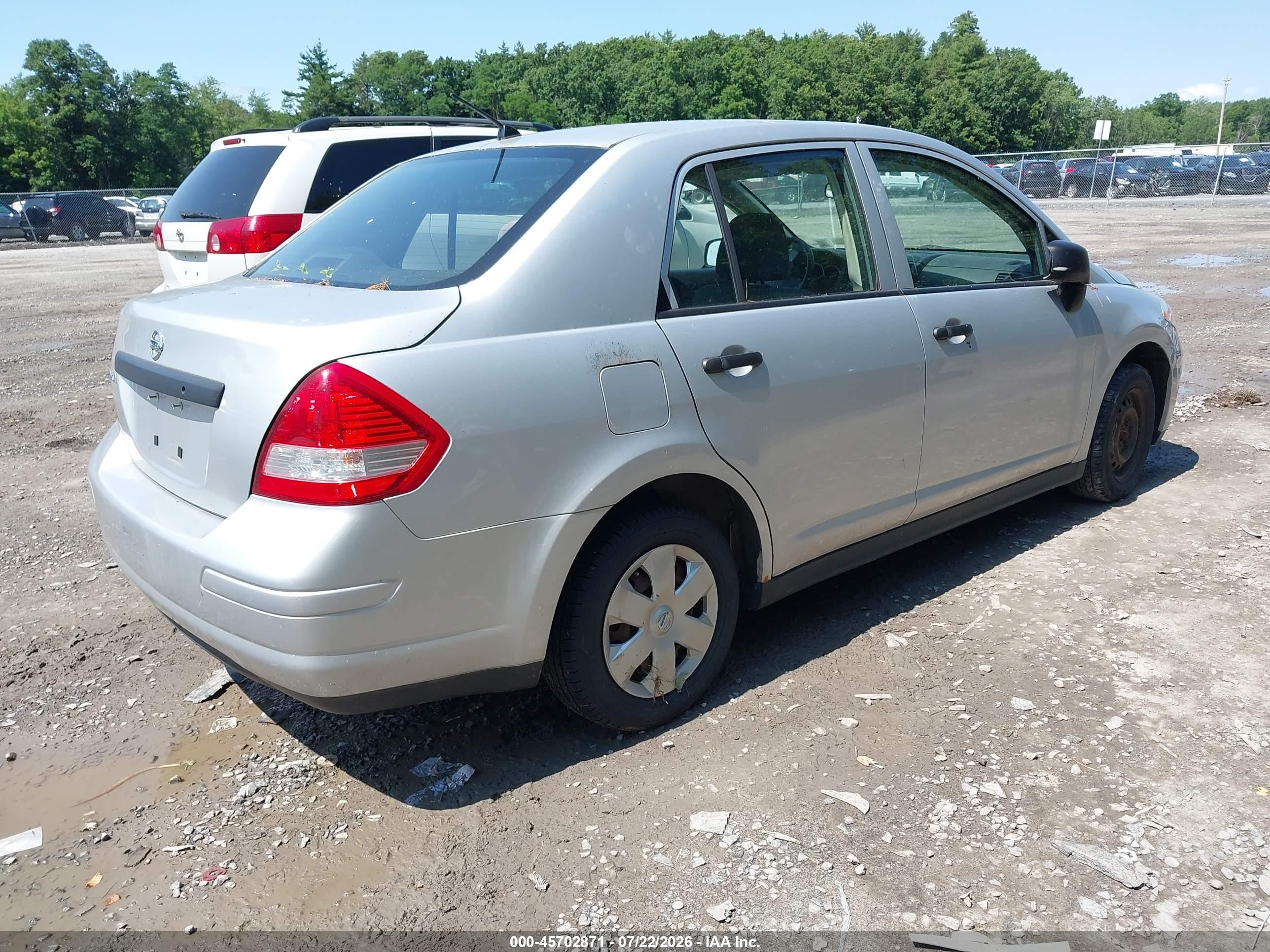2009 Nissan Versa 1.6 Серый vin: 3N1CC11E69L498843
