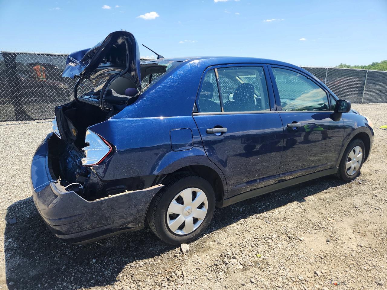 2009 Nissan Versa 1.6 Base Blue vin: 3N1CC11E89L459574