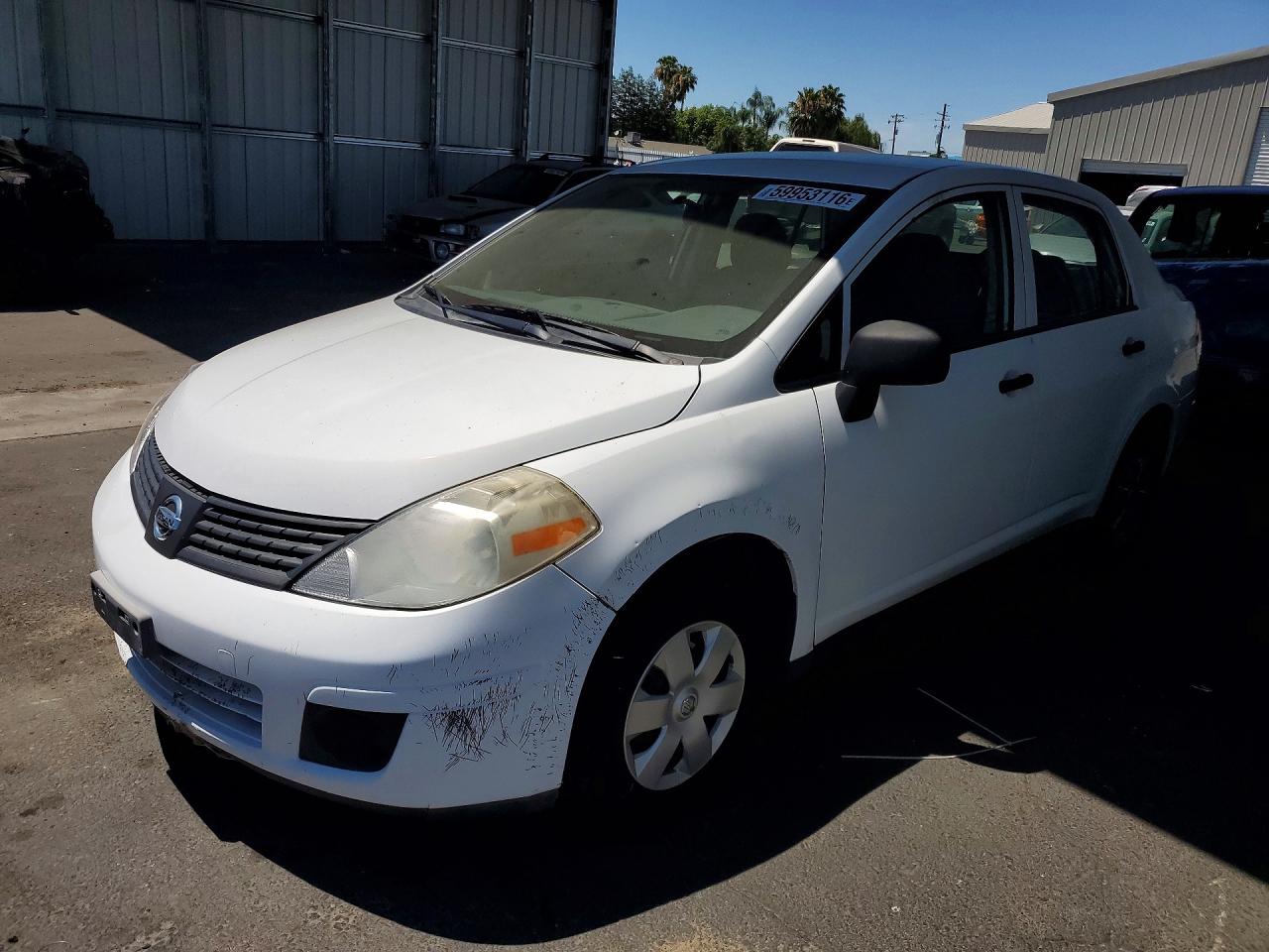 2009 Nissan Versa 1.6 Base White vin: 3N1CC11E99L436627