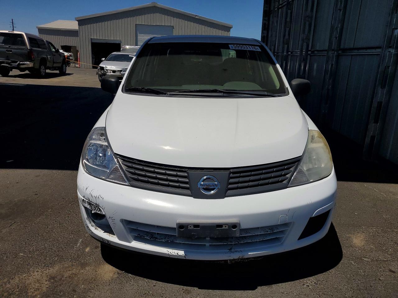 2009 Nissan Versa 1.6 Base White vin: 3N1CC11E99L436627
