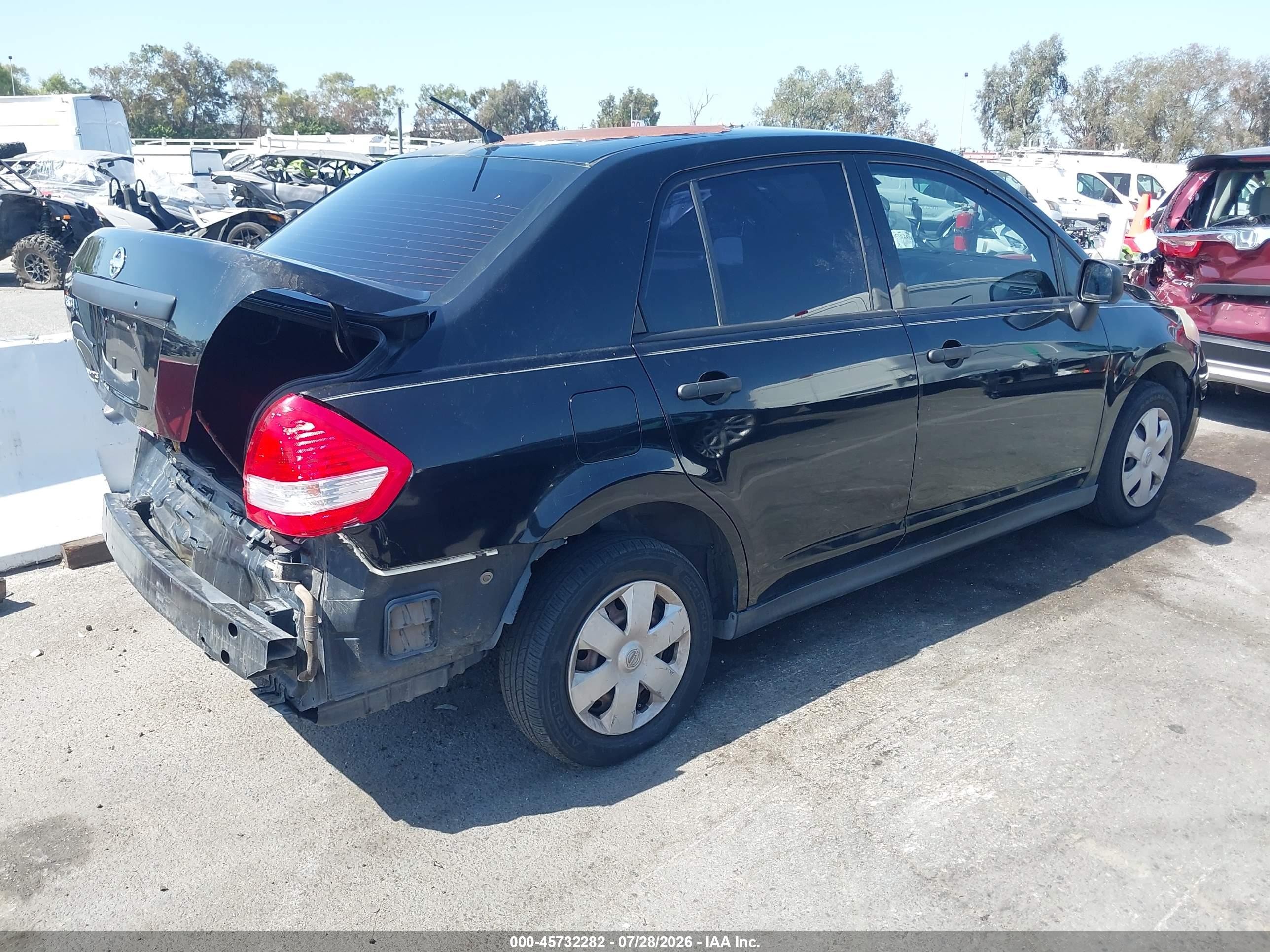 2010 Nissan Versa 1.6 Черный vin: 3N1CC1AP1AL457767