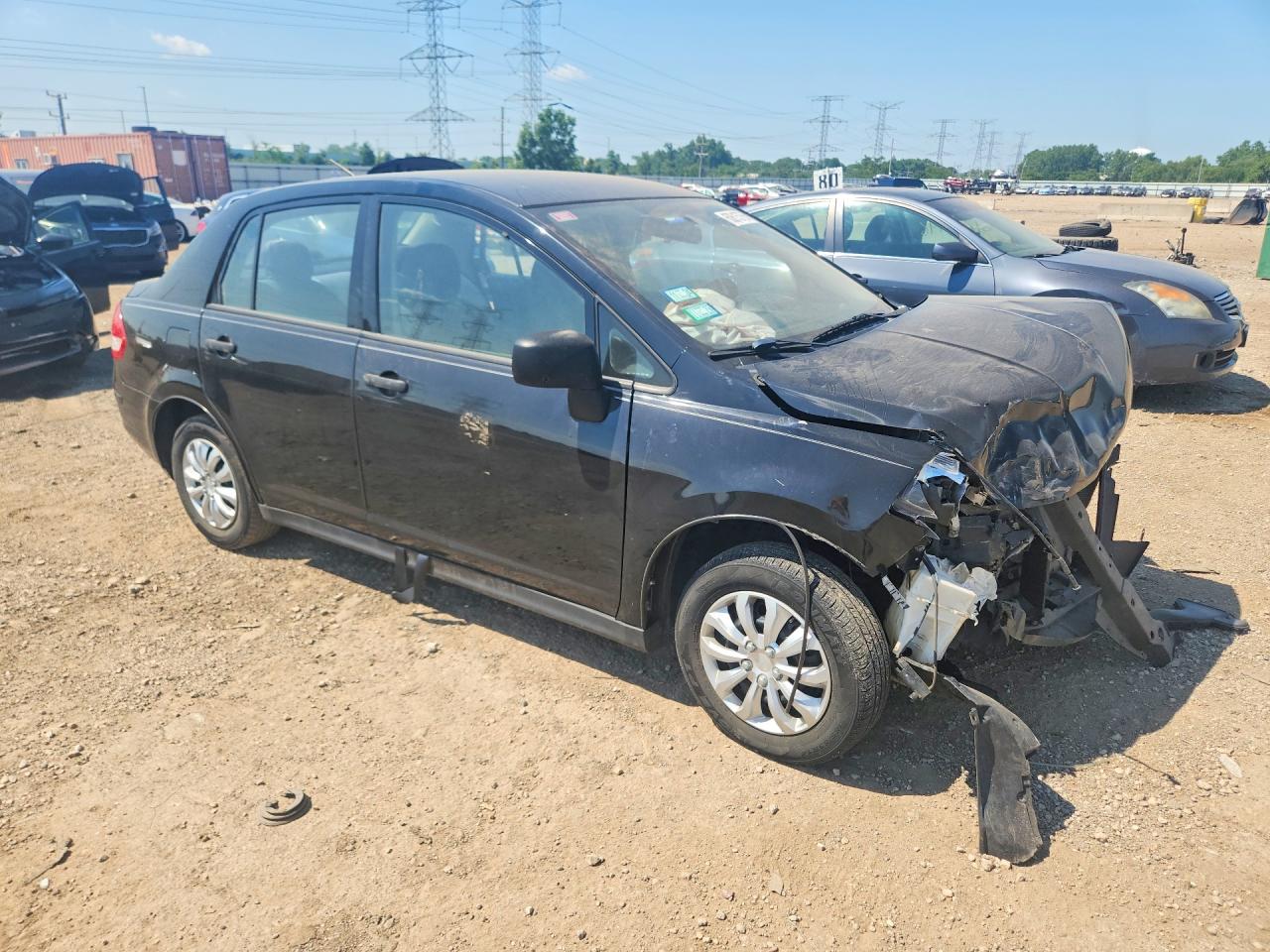 2011 Nissan Versa 1.6 Base Black vin: 3N1CC1AP1BL412183