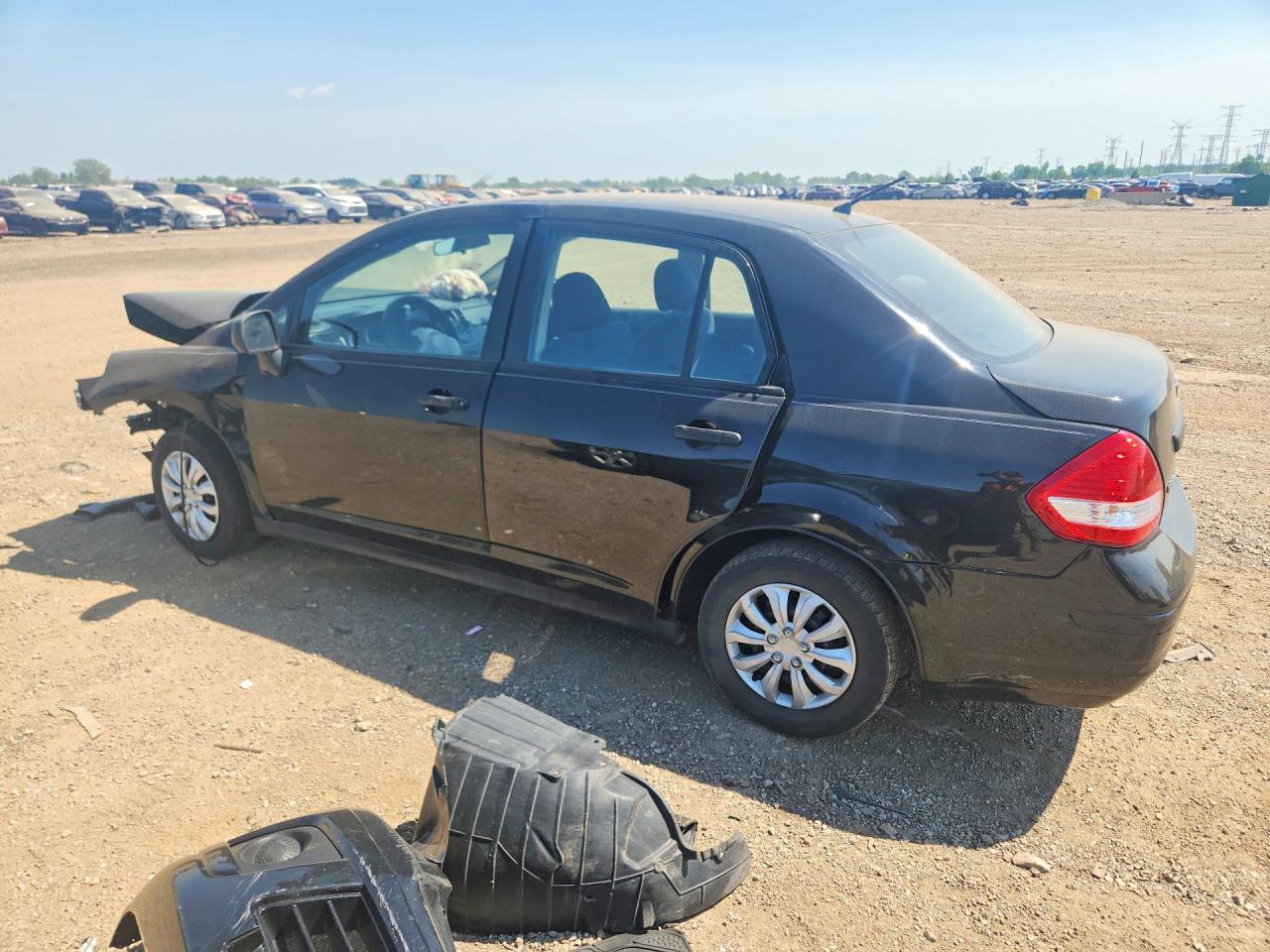 2011 Nissan Versa 1.6 Base Black vin: 3N1CC1AP1BL412183