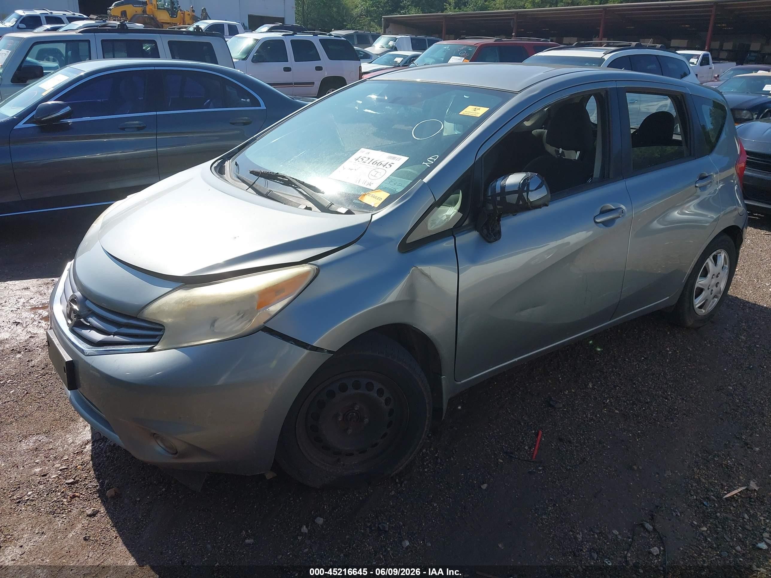 2014 Nissan Versa Note Sv Серый vin: 3N1CE2CP0EL359817