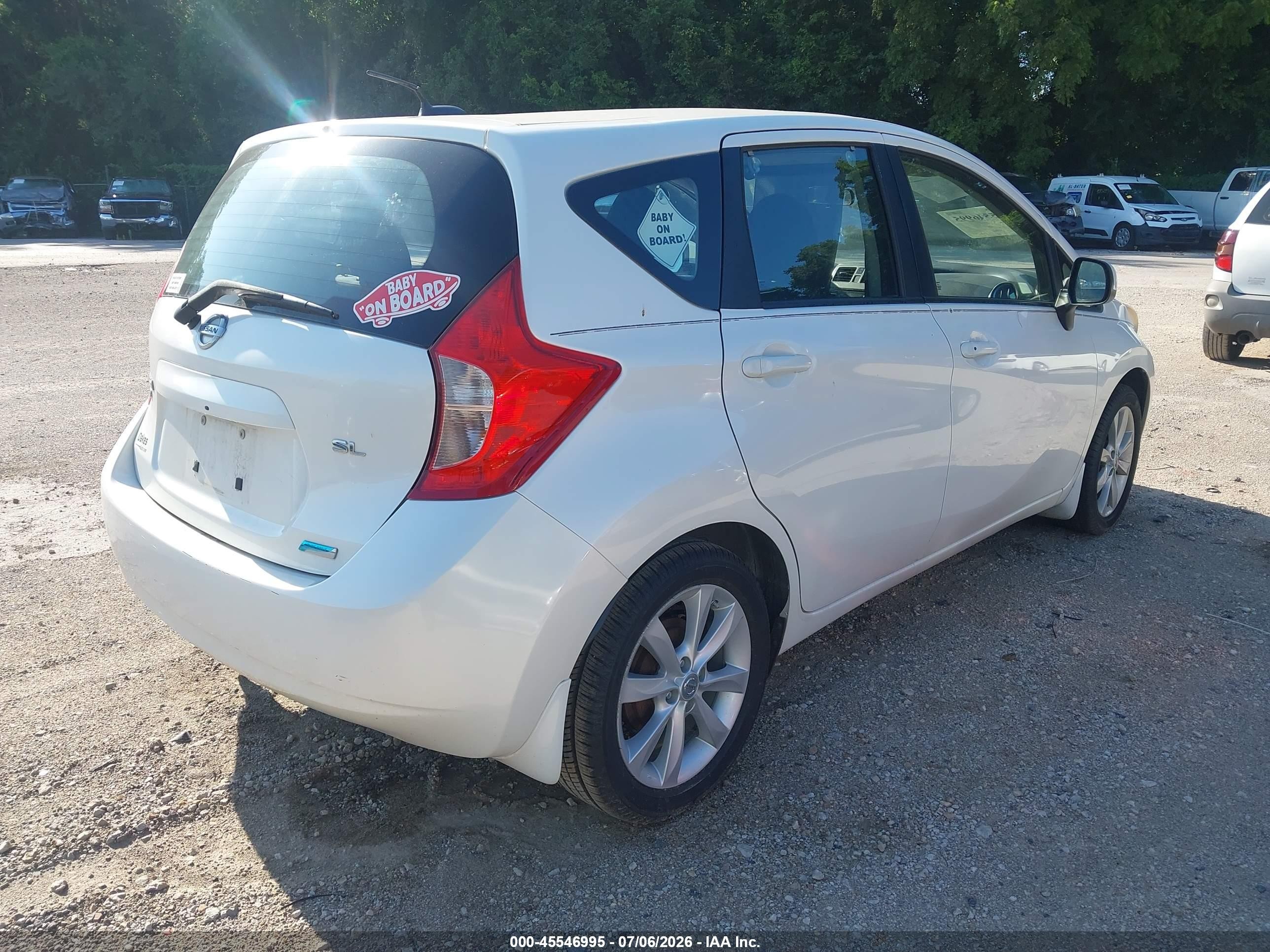2014 Nissan Versa Note Sv White vin: 3N1CE2CP0EL361874