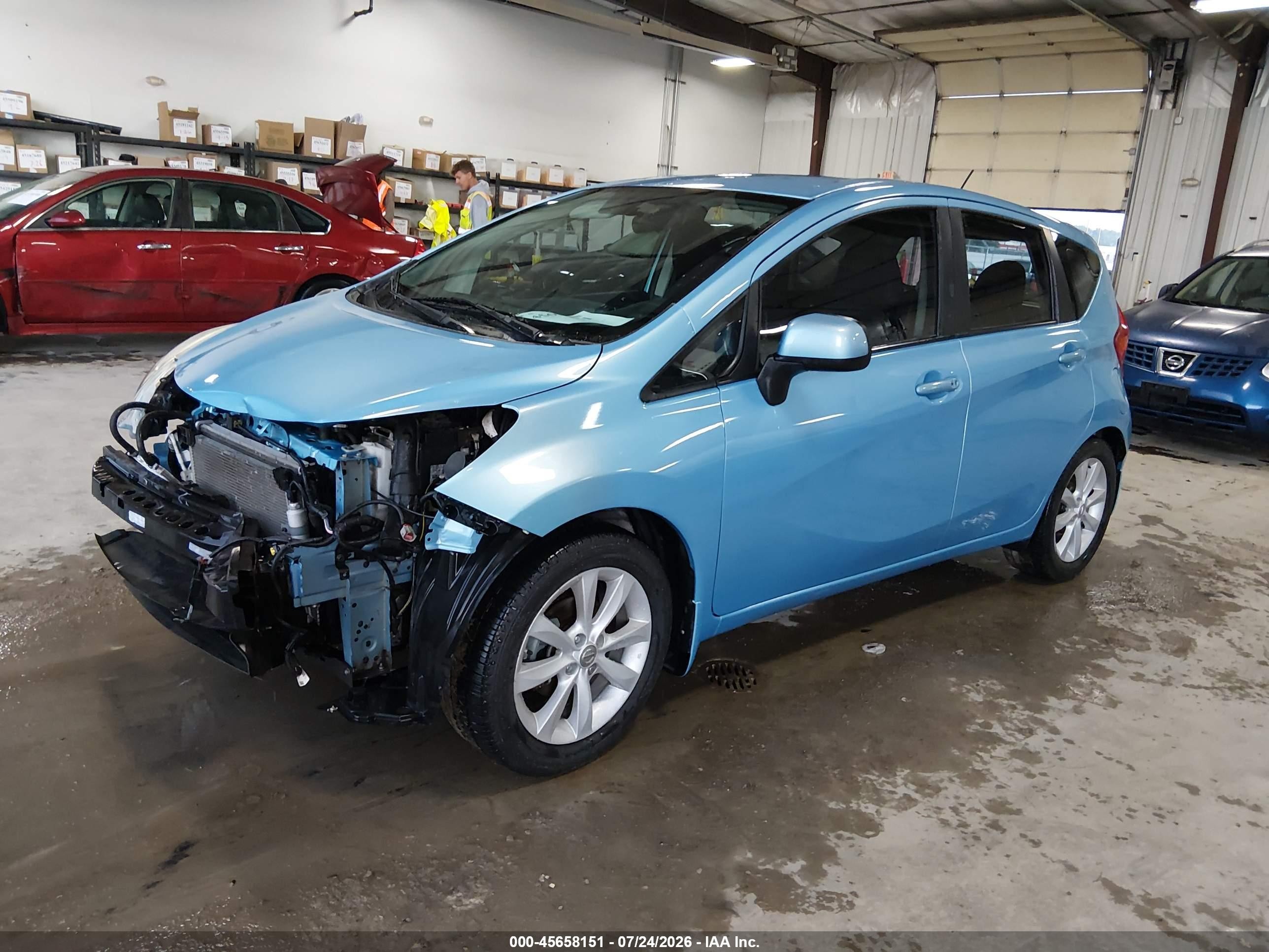 2014 Nissan Versa Note Sv Blue vin: 3N1CE2CP0EL366685