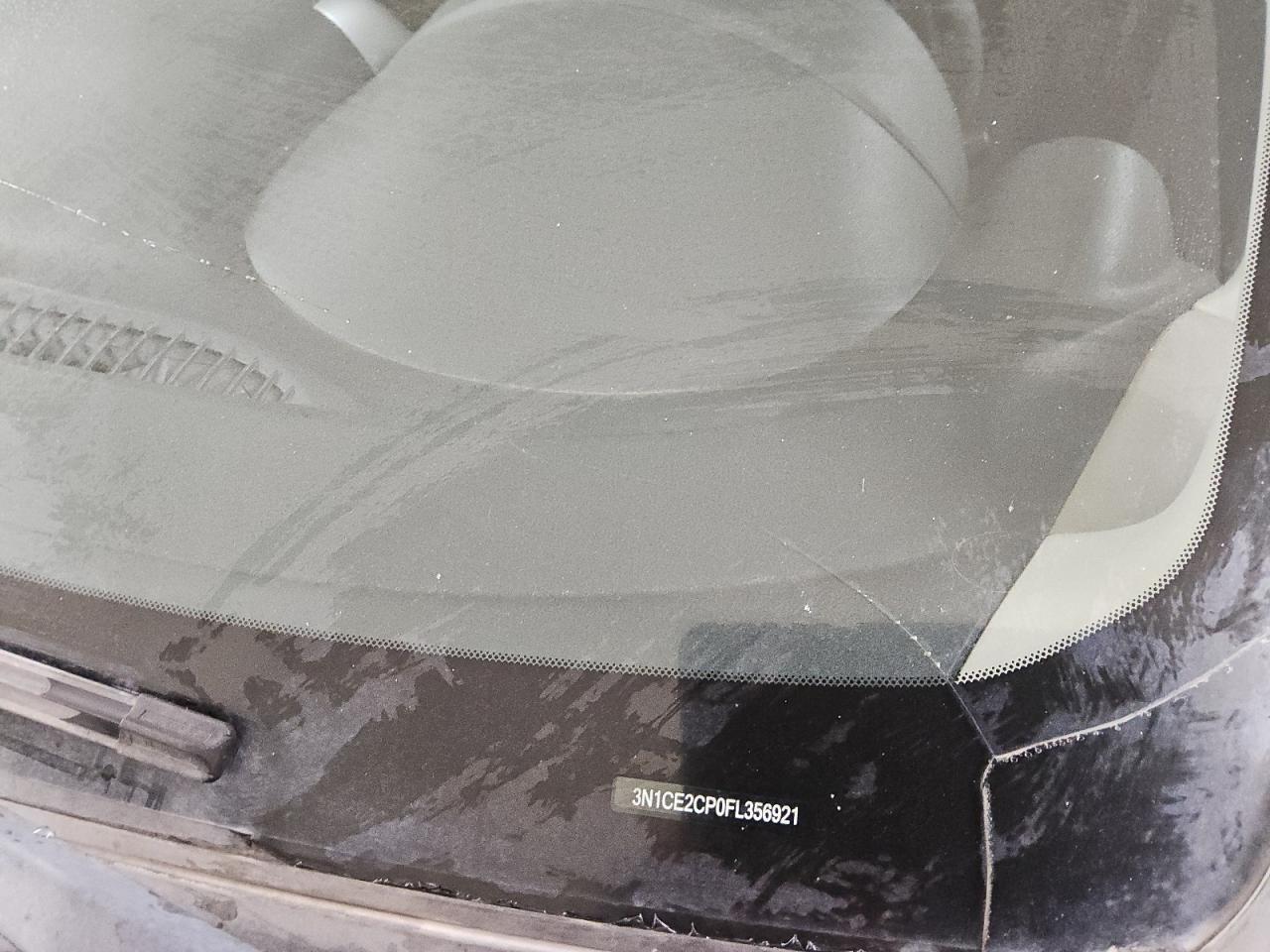 2015 Nissan Versa Note S Black vin: 3N1CE2CP0FL356921 Damage: Windshield, Broken, Replacement Required