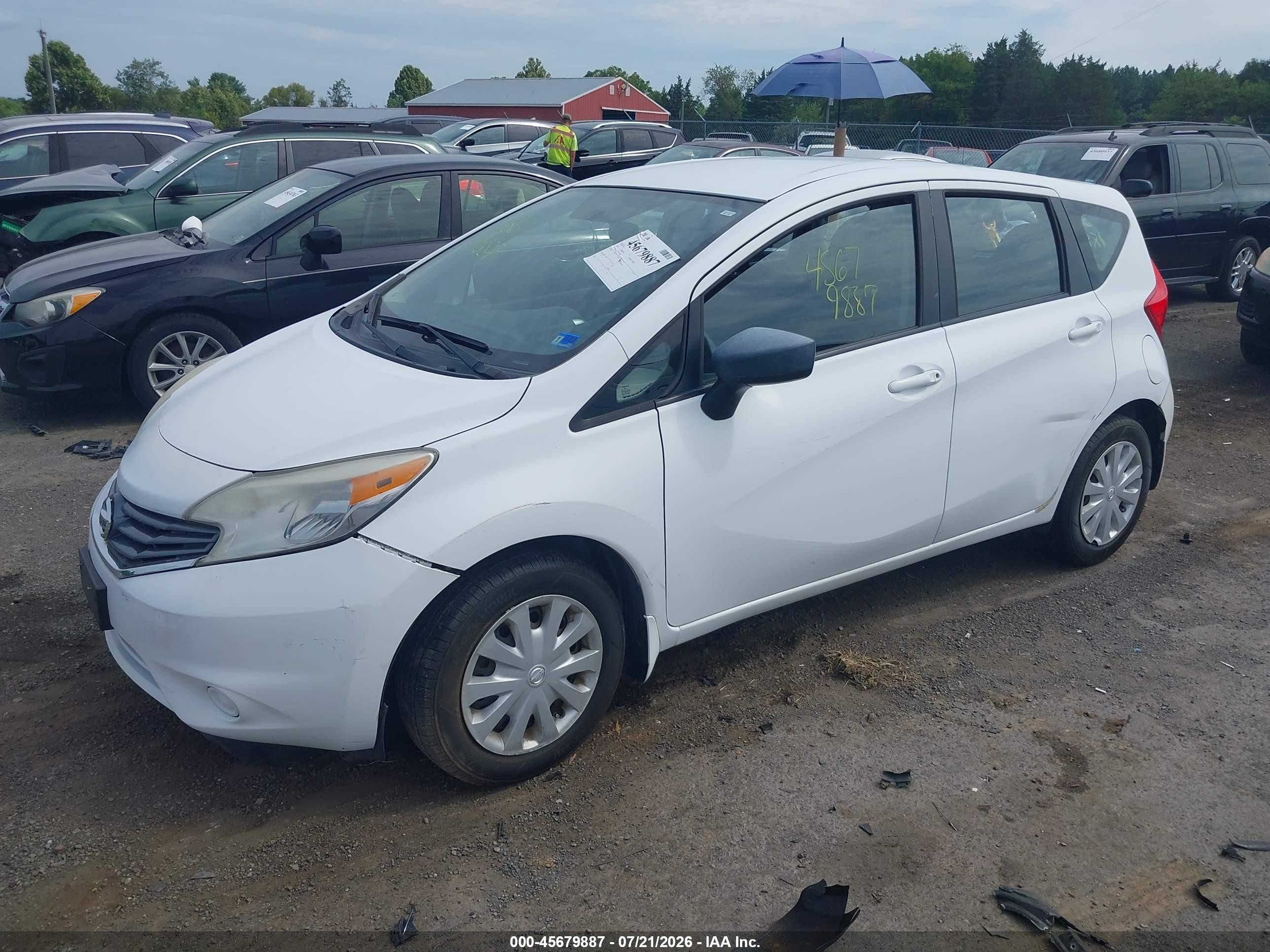 2015 Nissan Versa Note S Plus White vin: 3N1CE2CP0FL434615