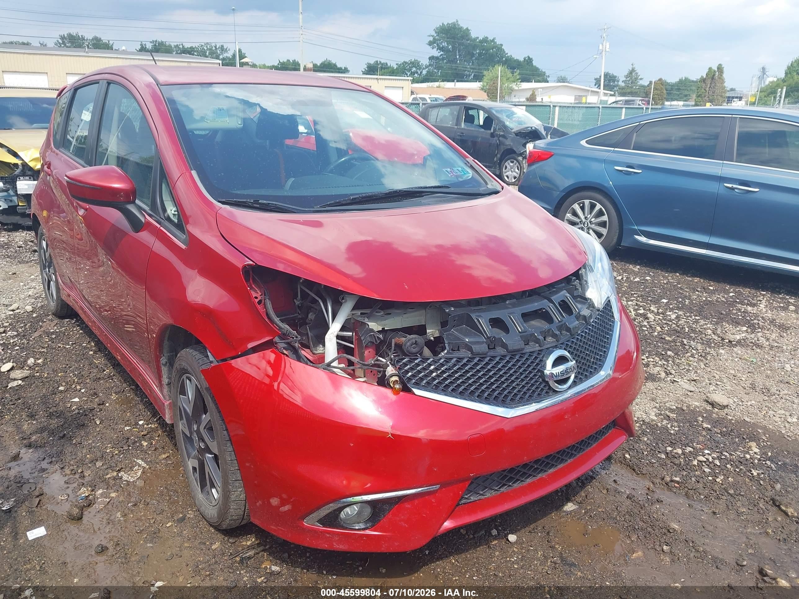 2015 Nissan Versa Note Sr Red vin: 3N1CE2CP0FL443329