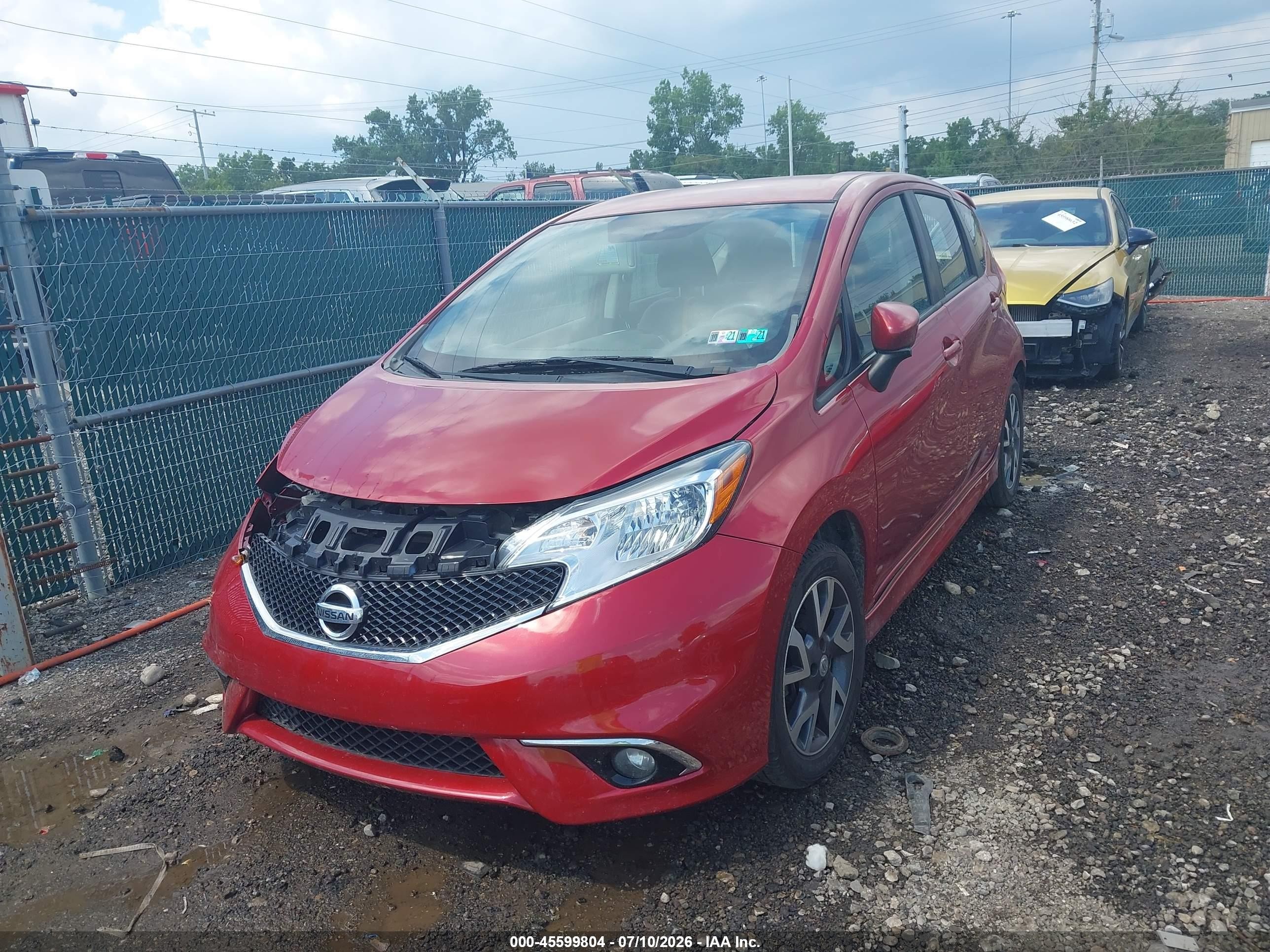 2015 Nissan Versa Note Sr Red vin: 3N1CE2CP0FL443329