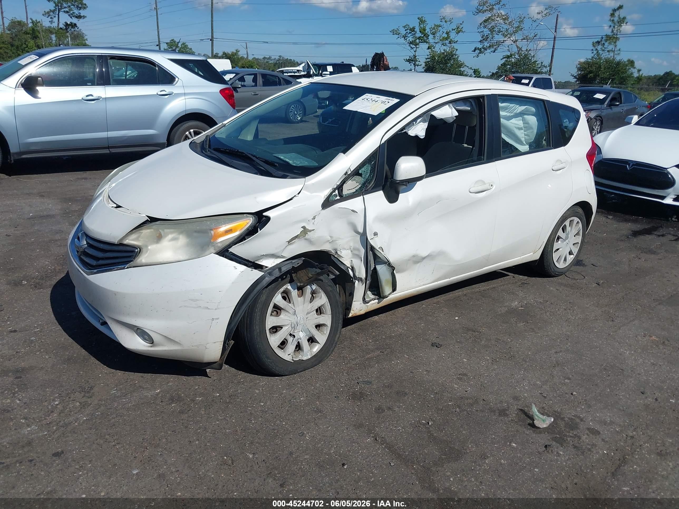 2014 Nissan Versa Note Sv White vin: 3N1CE2CP1EL351600