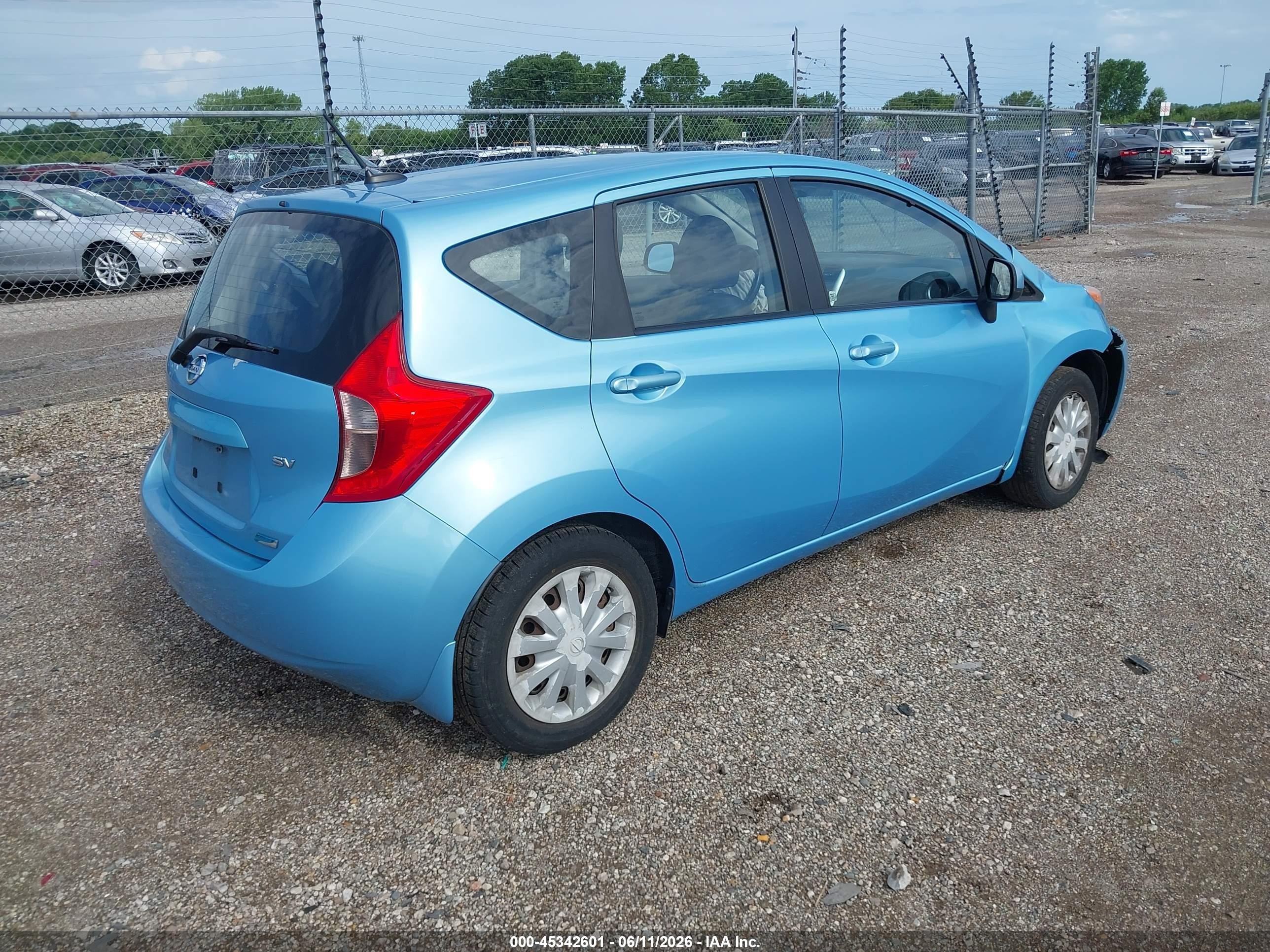 2014 Nissan Versa Note Sv Синий vin: 3N1CE2CP1EL354075