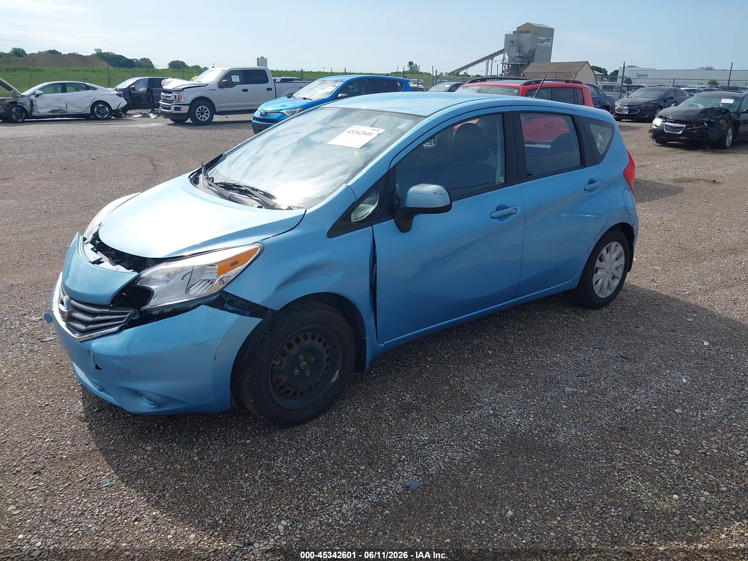 2014 Nissan Versa Note Sv Синий vin: 3N1CE2CP1EL354075