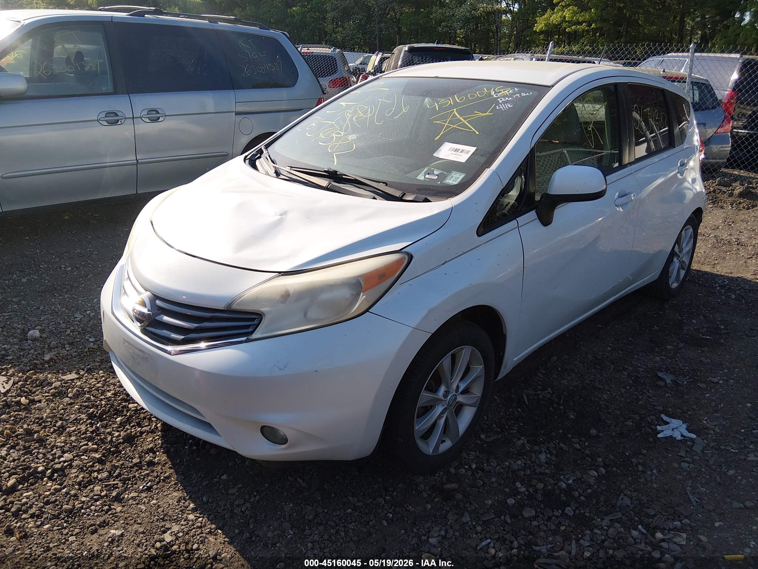 2014 Nissan Versa Note Sv White vin: 3N1CE2CP1EL363293