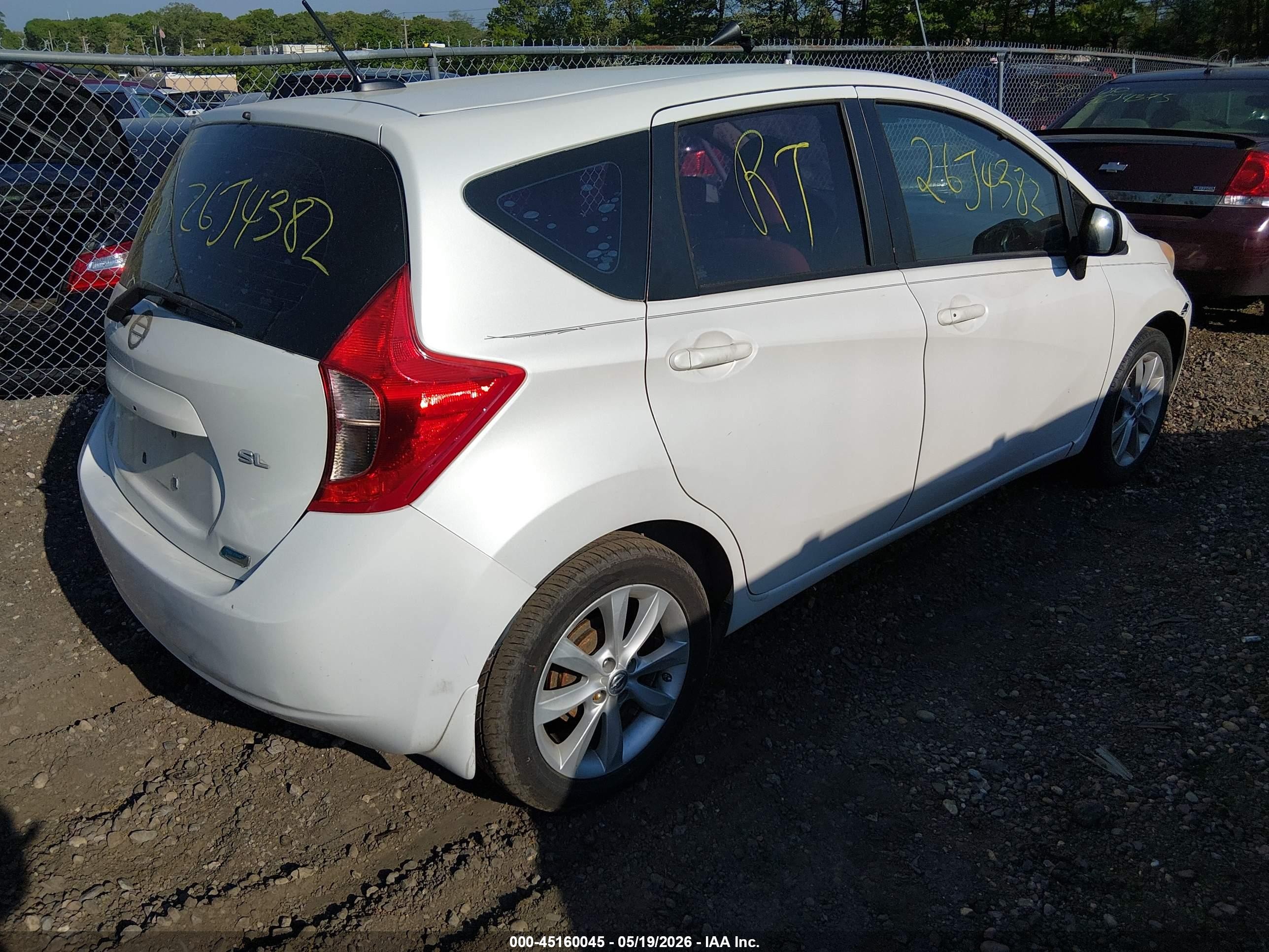 2014 Nissan Versa Note Sv White vin: 3N1CE2CP1EL363293