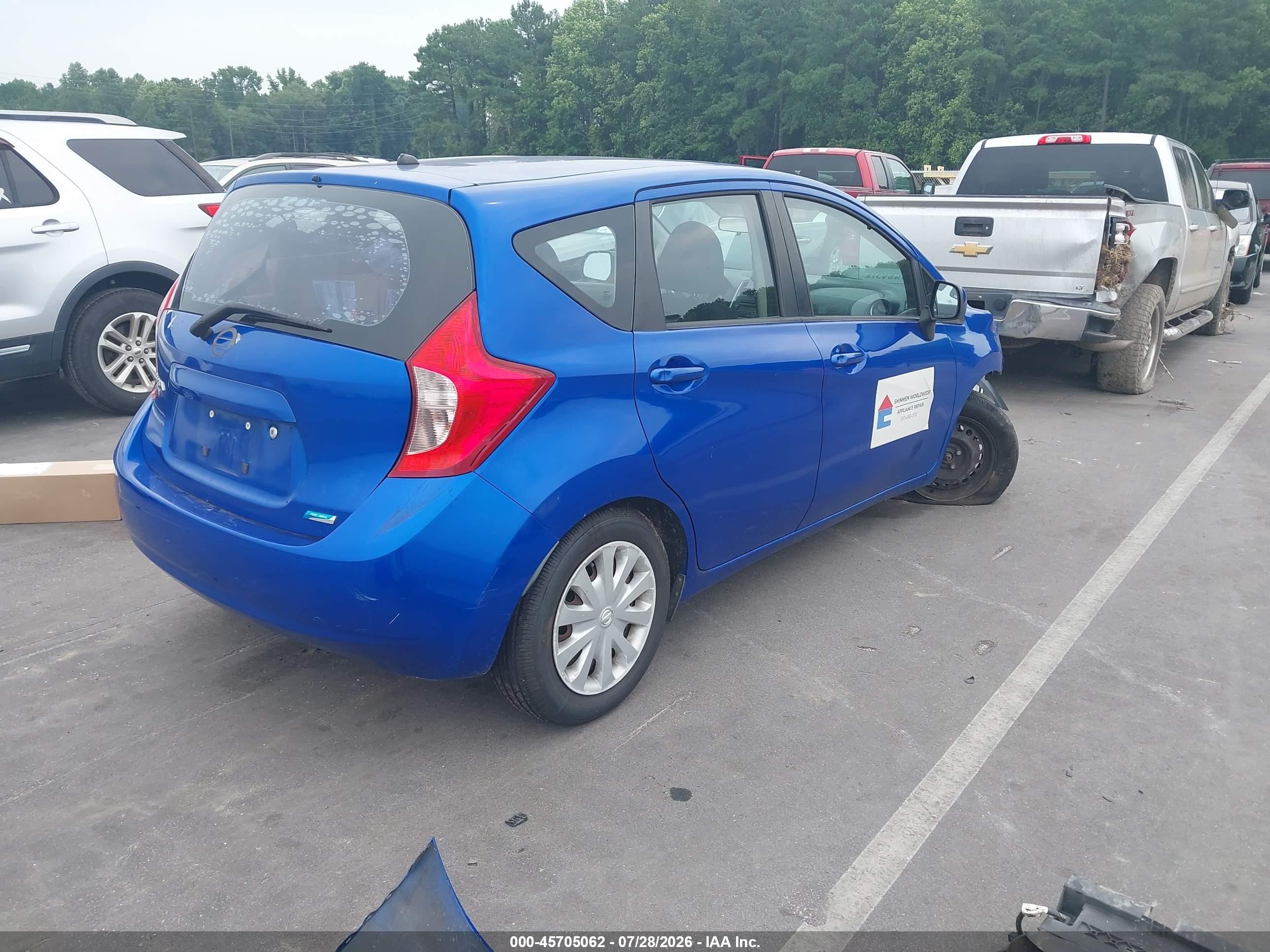 2014 Nissan Versa Note S Plus Blue vin: 3N1CE2CP1EL388632