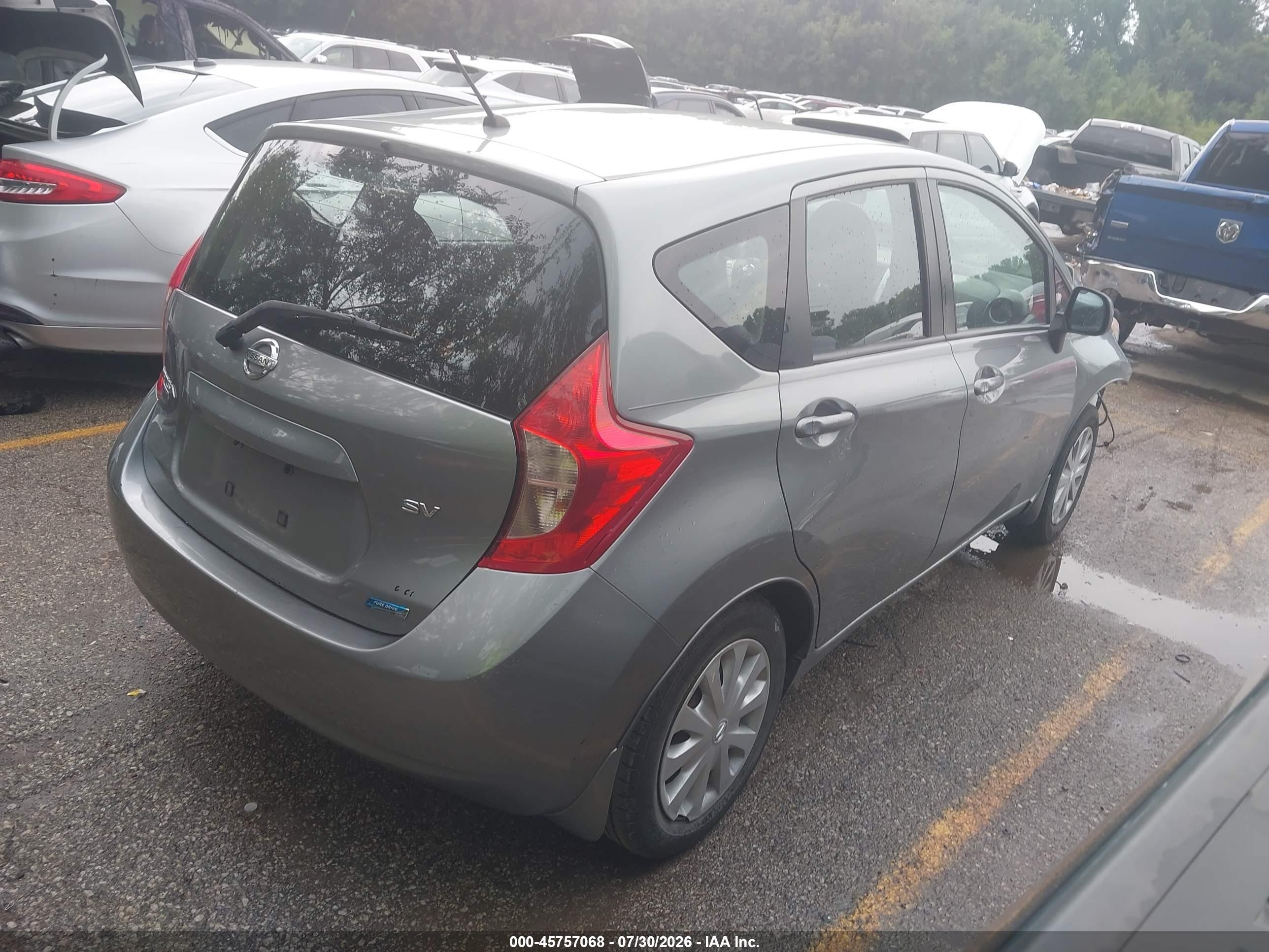 2014 Nissan Versa Note Sv Gray vin: 3N1CE2CP1EL414324