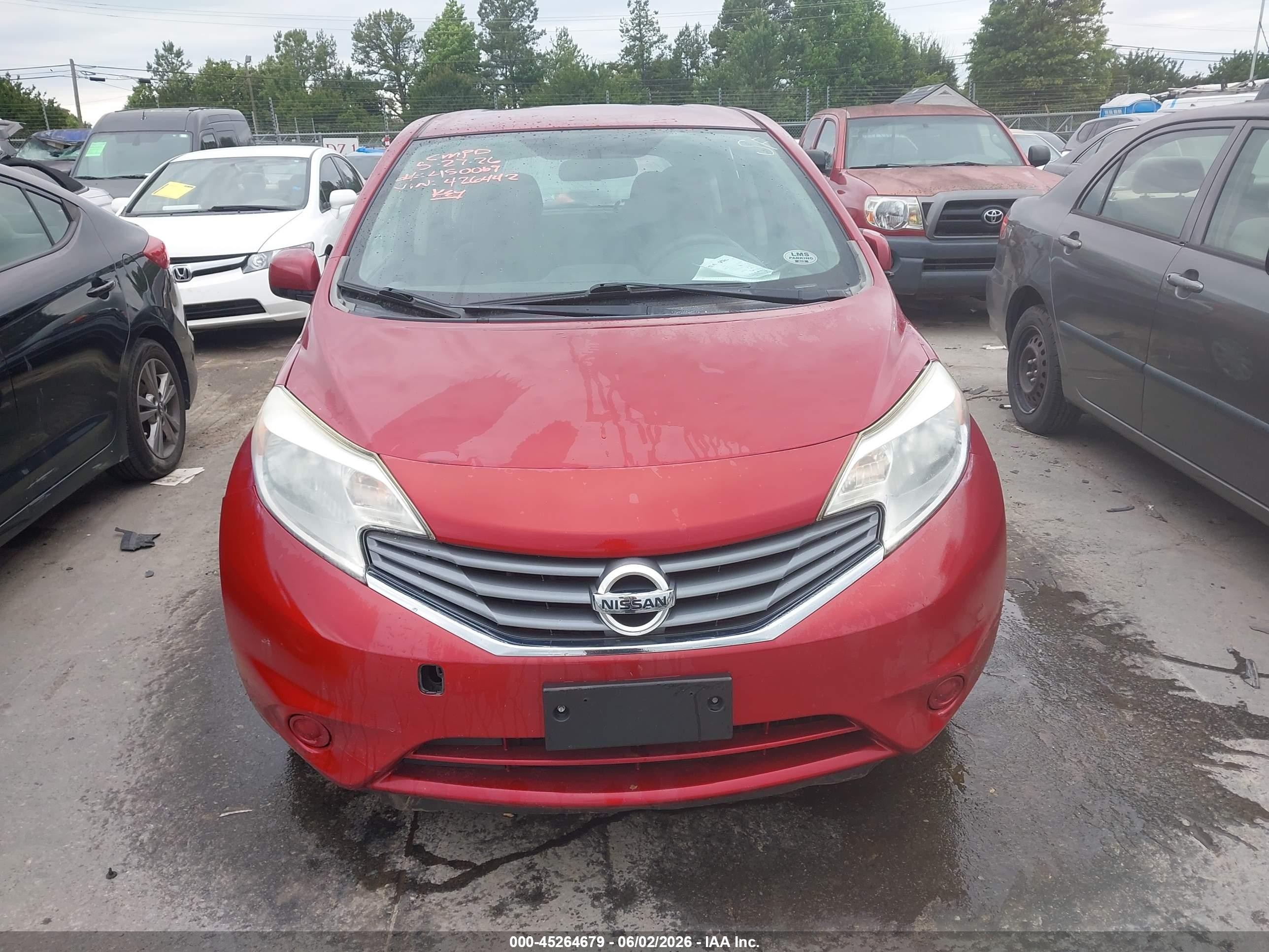 2014 Nissan Versa Note S Plus Red vin: 3N1CE2CP1EL426442