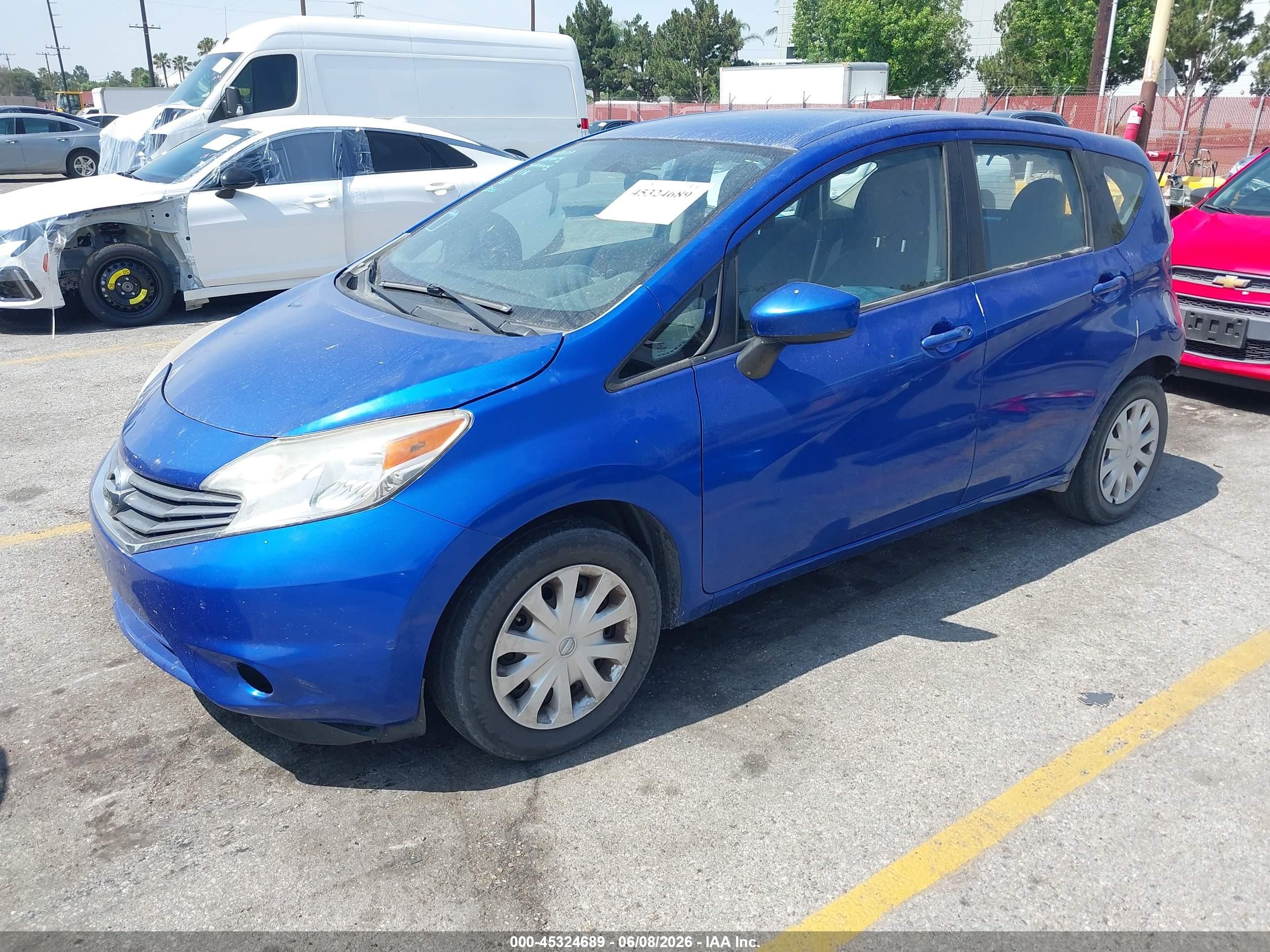 2015 Nissan Versa Note Sv Синий vin: 3N1CE2CP1FL445624