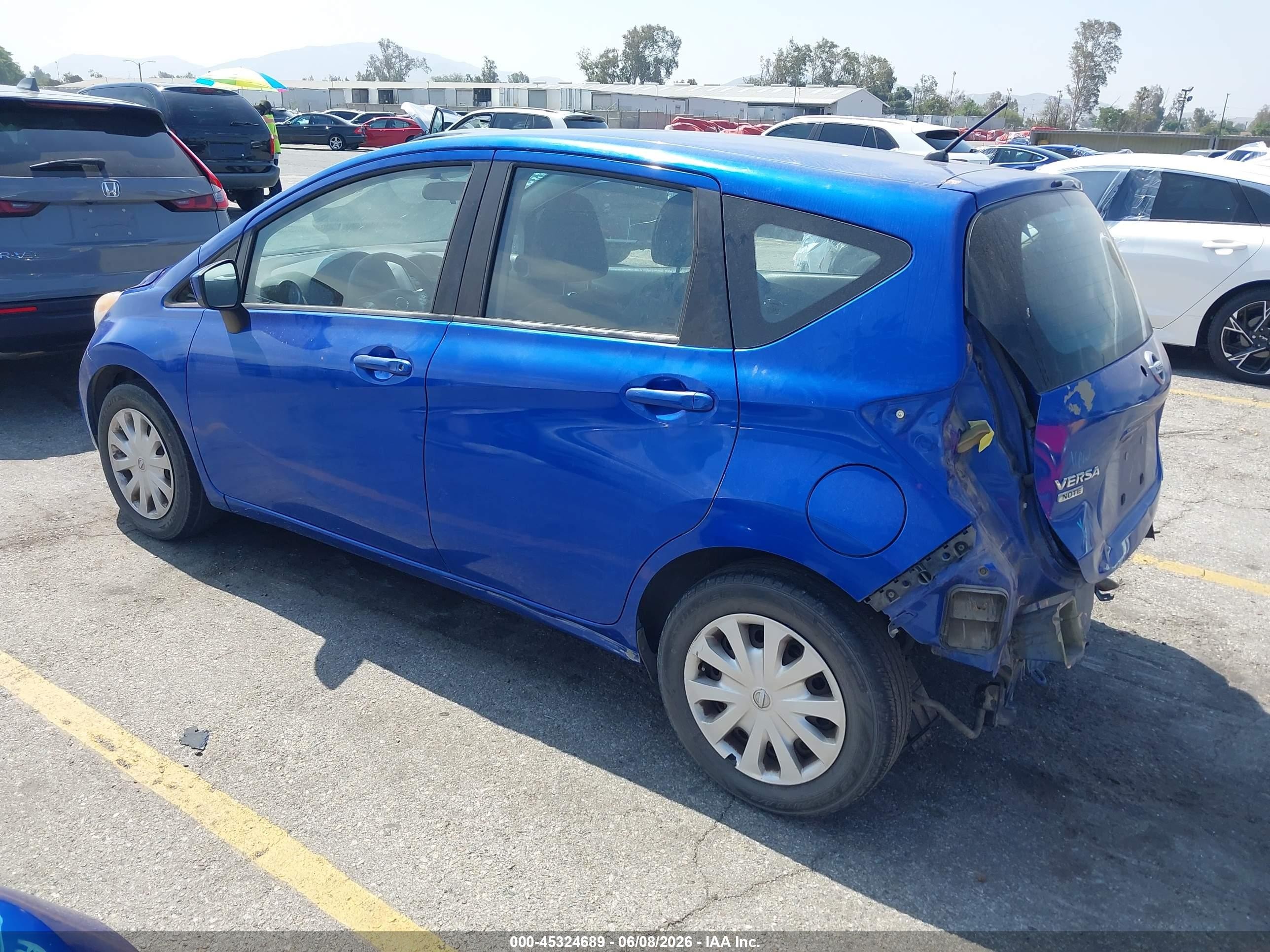 2015 Nissan Versa Note Sv Синий vin: 3N1CE2CP1FL445624