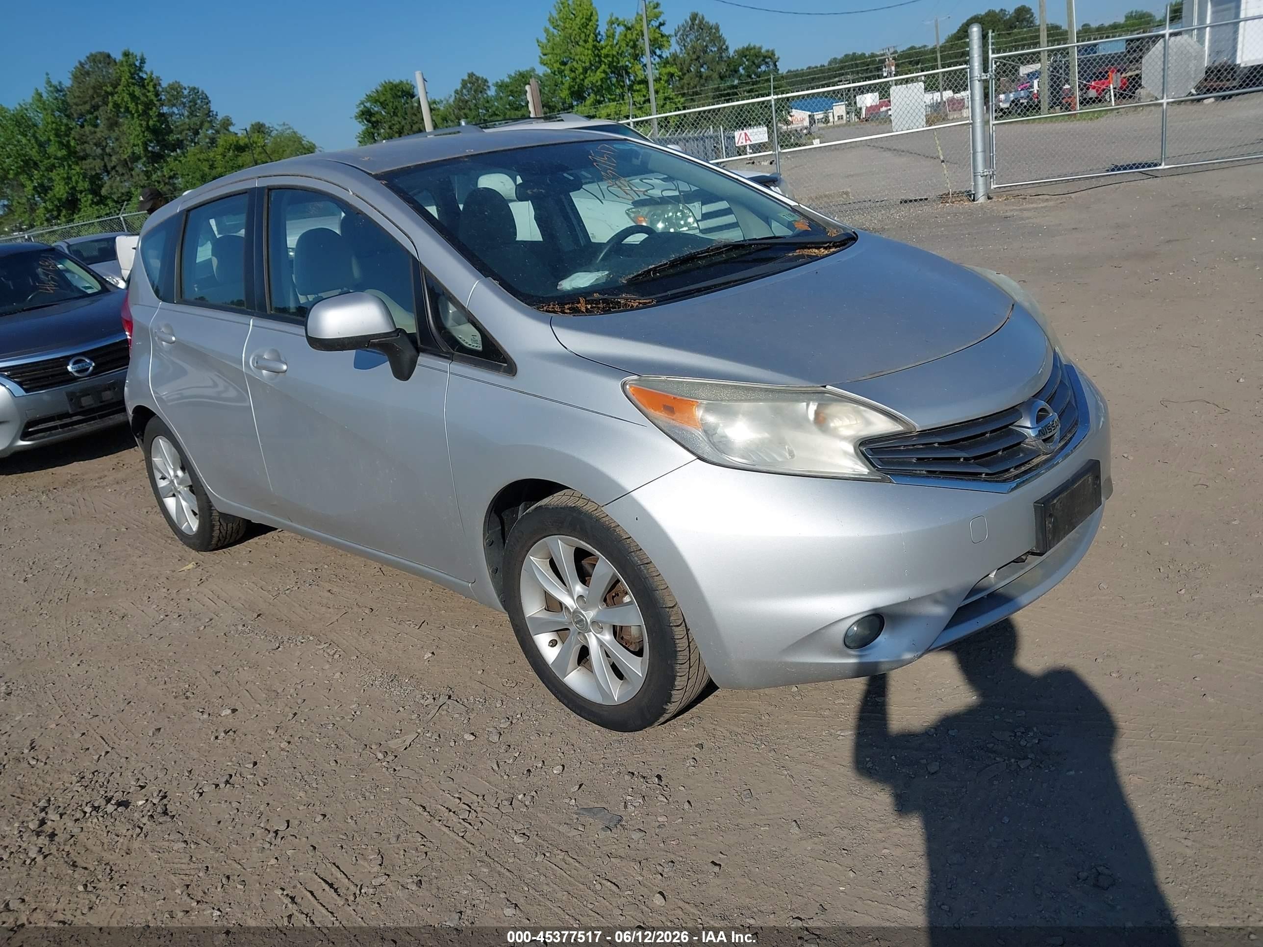 2014 Nissan Versa Note Sv Silver vin: 3N1CE2CP2EL374898